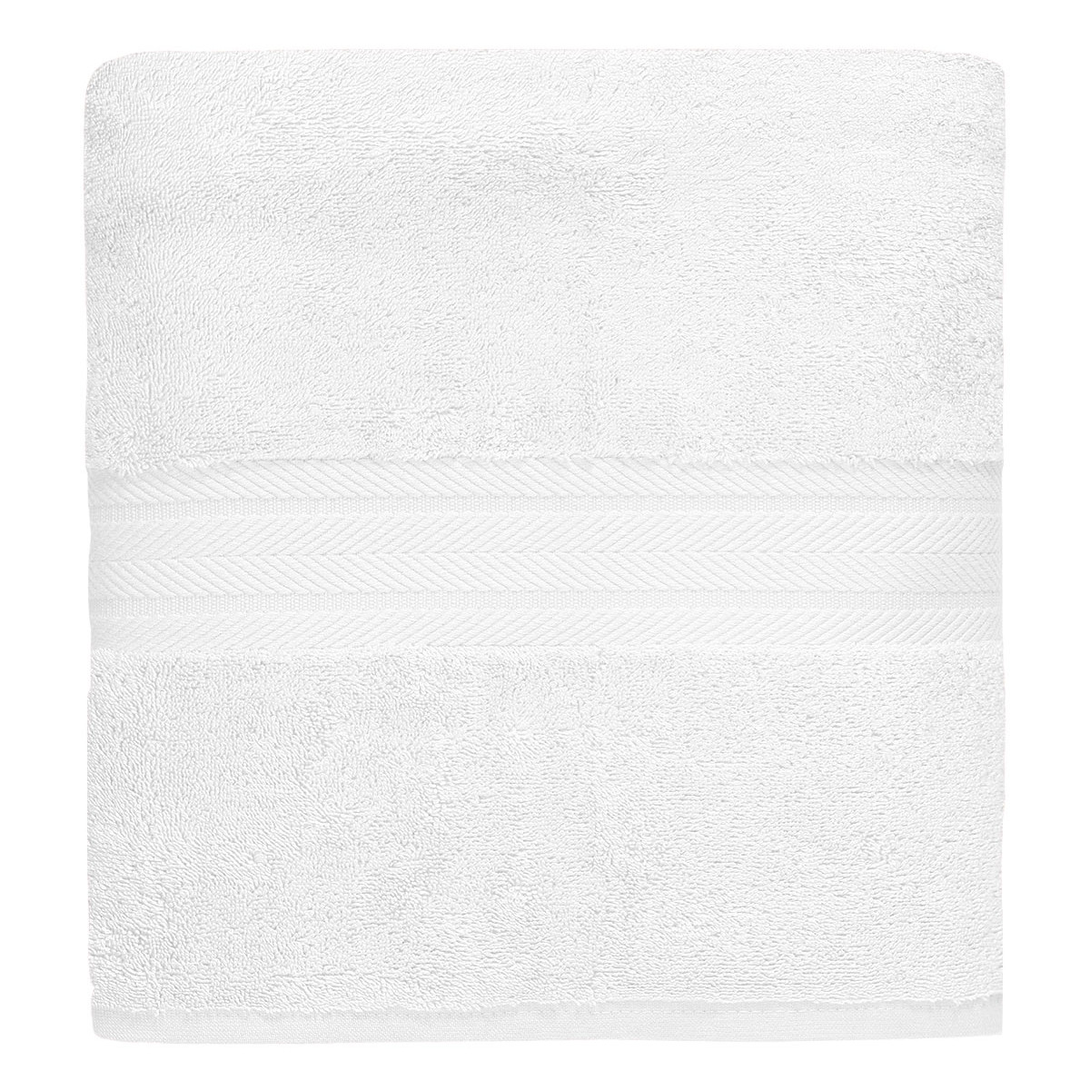 drap de bain 550 g/m²  blanc 70x140 cm