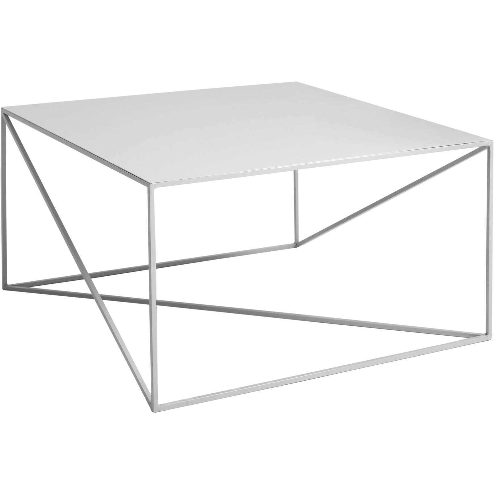 Table basse carré en métal gris l80cm Table basse carré en métal gris l80cm
