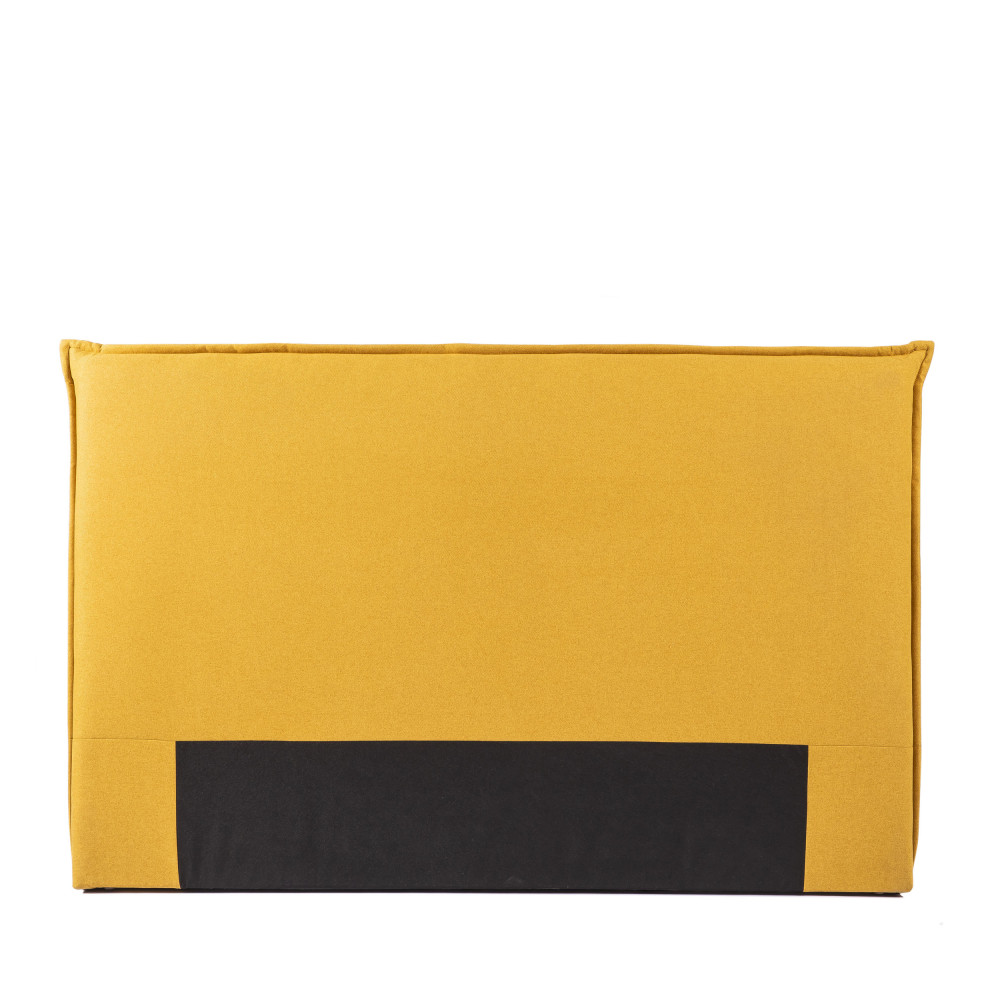 Tête de lit en tissu 170 cm jaune moutarde Tête de lit en tissu 170 cm jaune moutarde