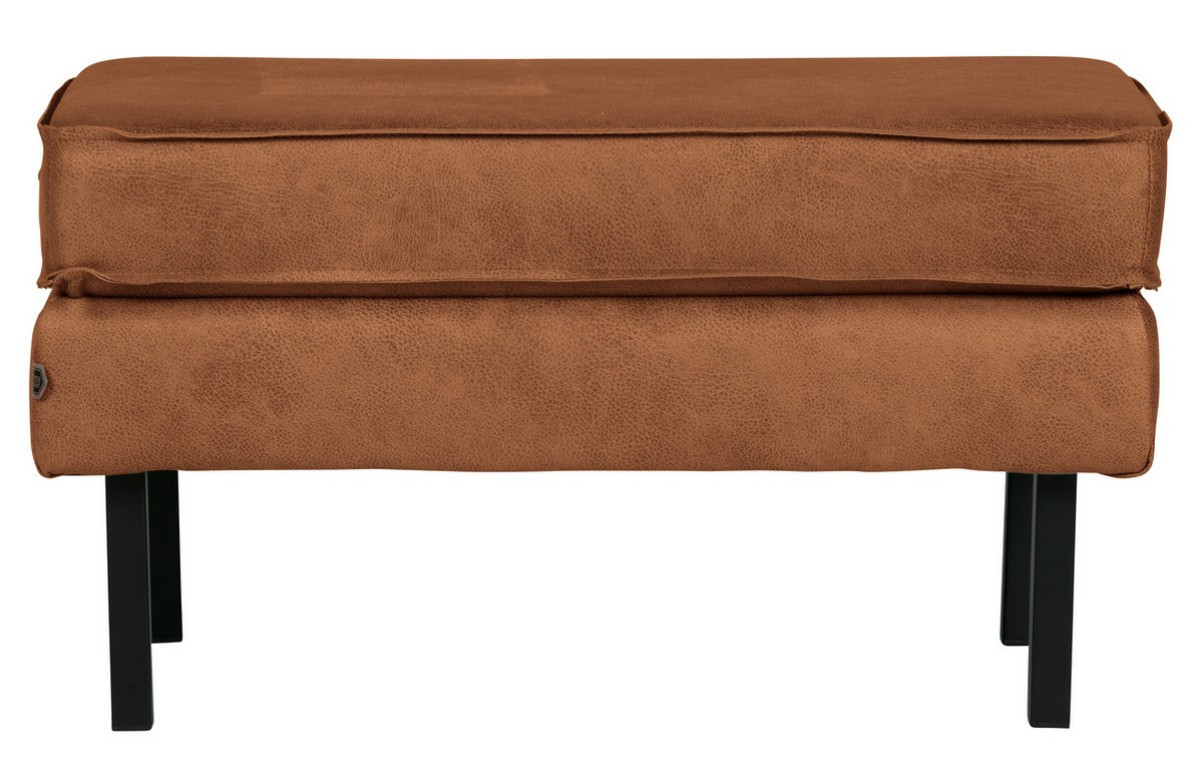 Repose-pieds en simili cognac Repose-pieds en simili cognac