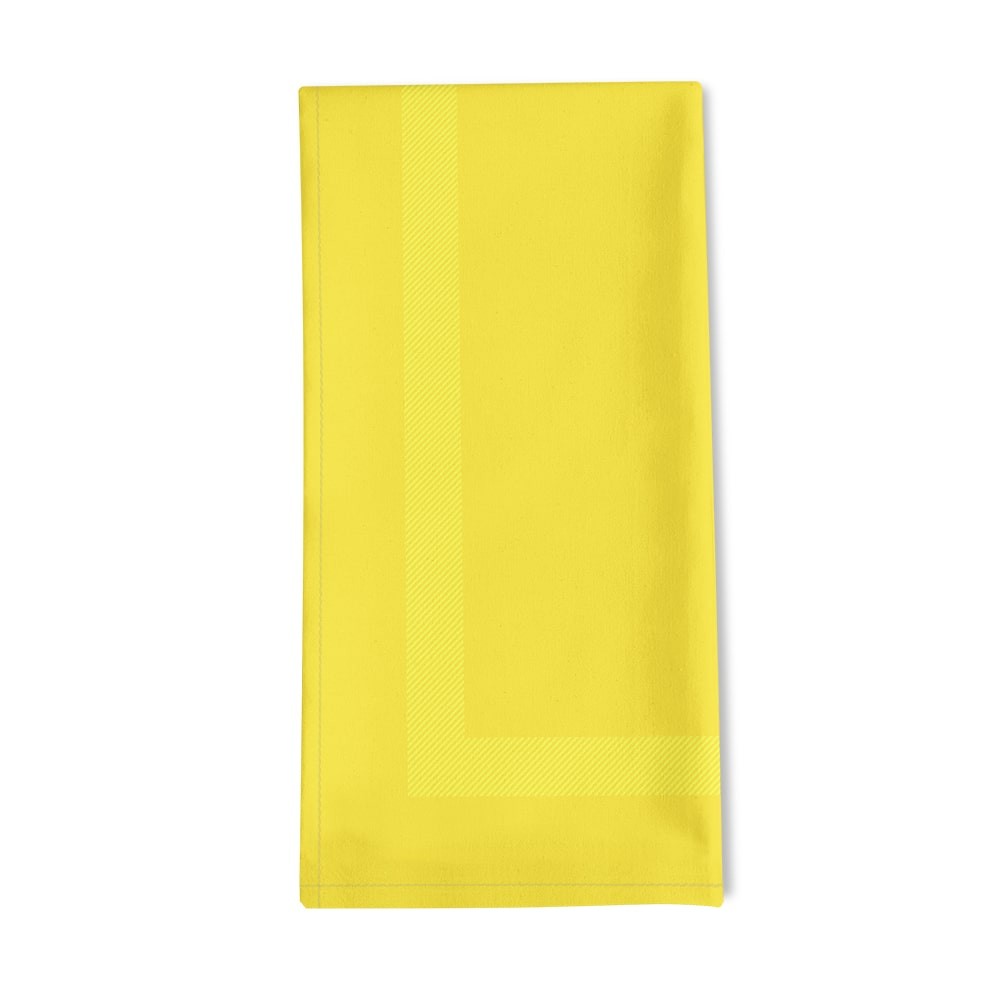 Serviette de table jaune 50x55 Serviette de table jaune 50x55