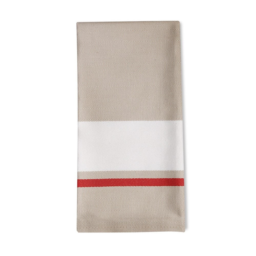 serviette de table coton rouge 50x50 cm