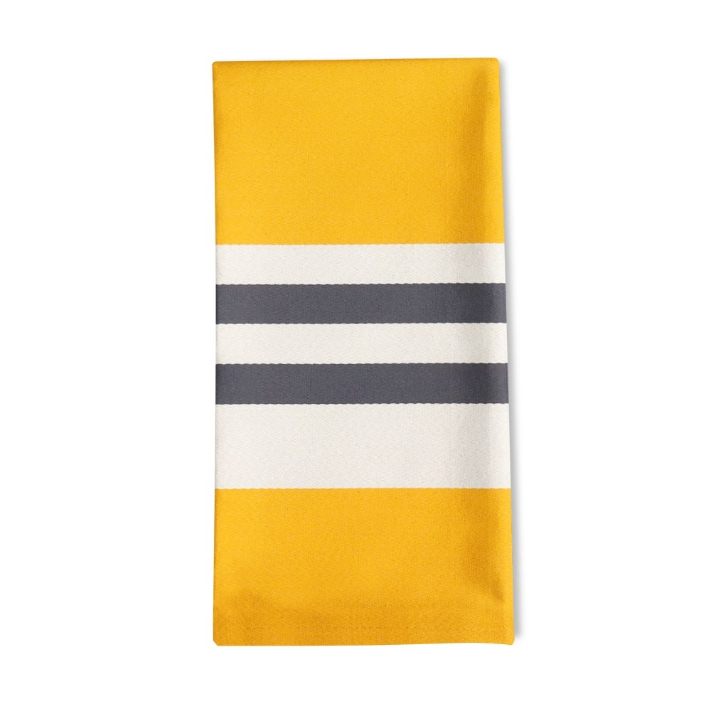serviette de table coton jaune 50x50 cm