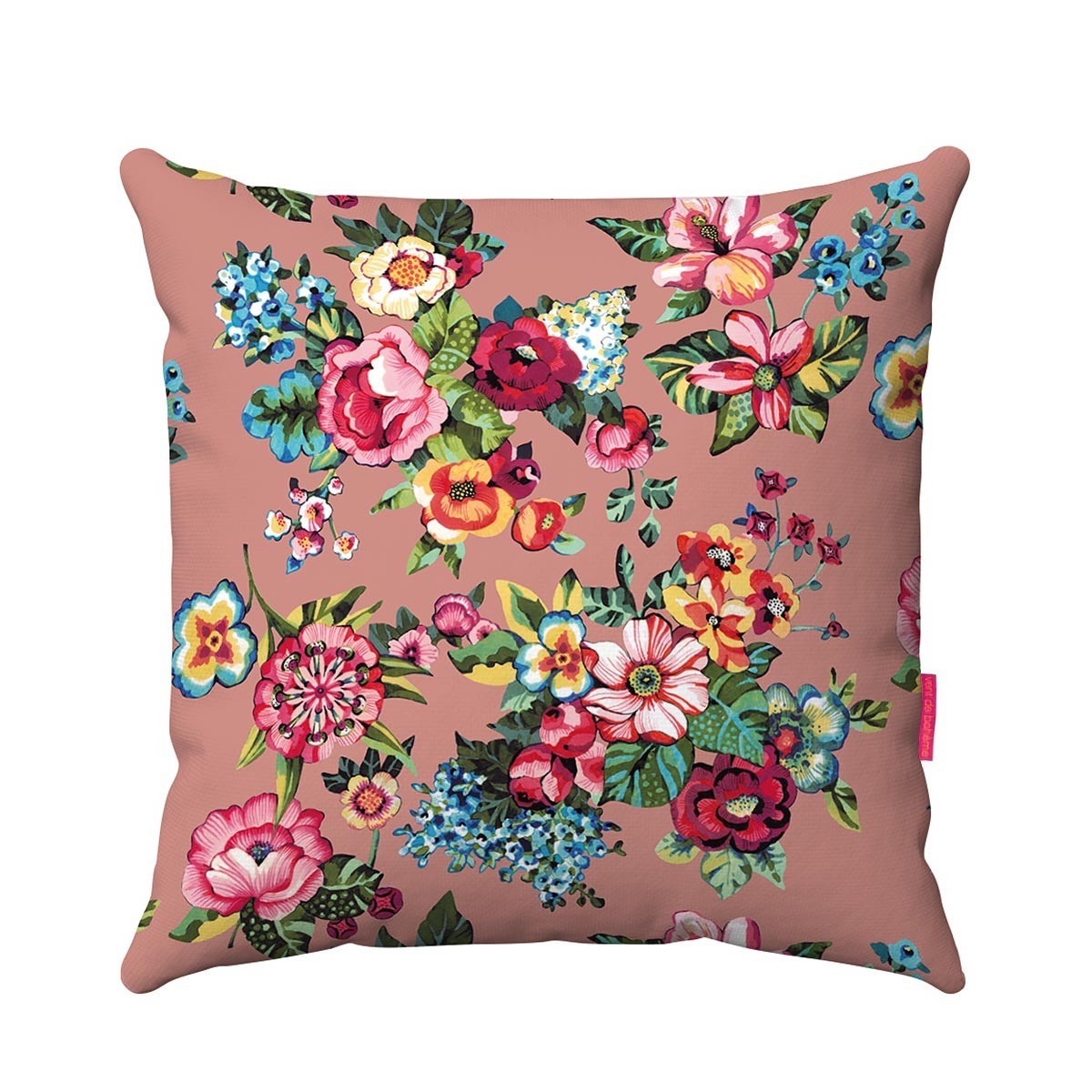 Housse de coussin extérieur fleuri rose 45x45cm Housse de coussin extérieur fleuri rose 45x45cm