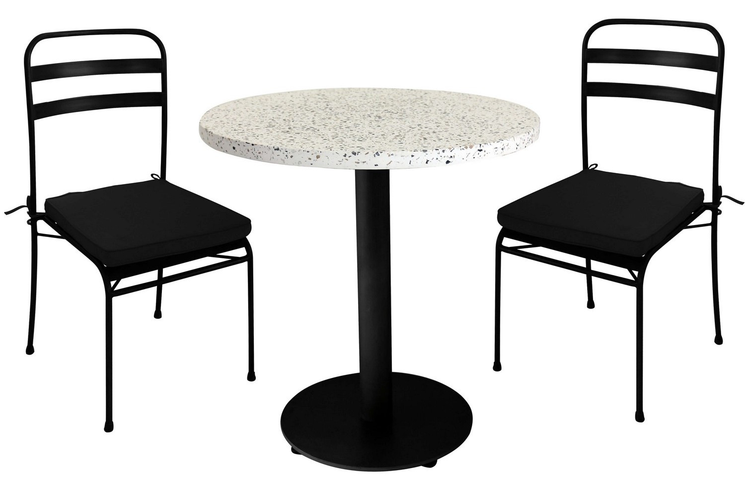 Ensemble repas noir granito Ensemble repas noir granito