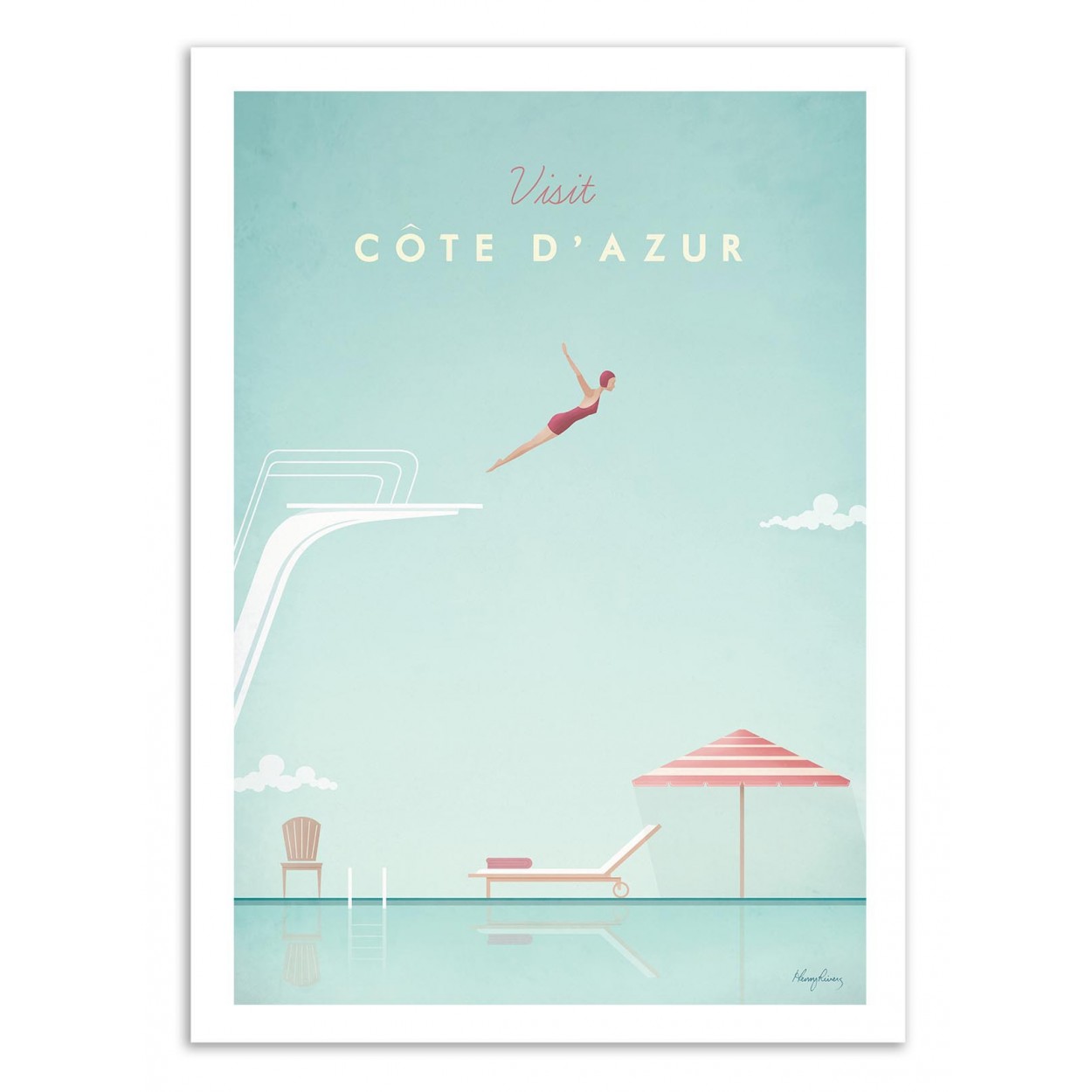 VISIT COTE D'AZUR - Affiche d'art 50 x 70 cm (photo) VISIT COTE D'AZUR - Affiche d'art 50 x 70 cm
