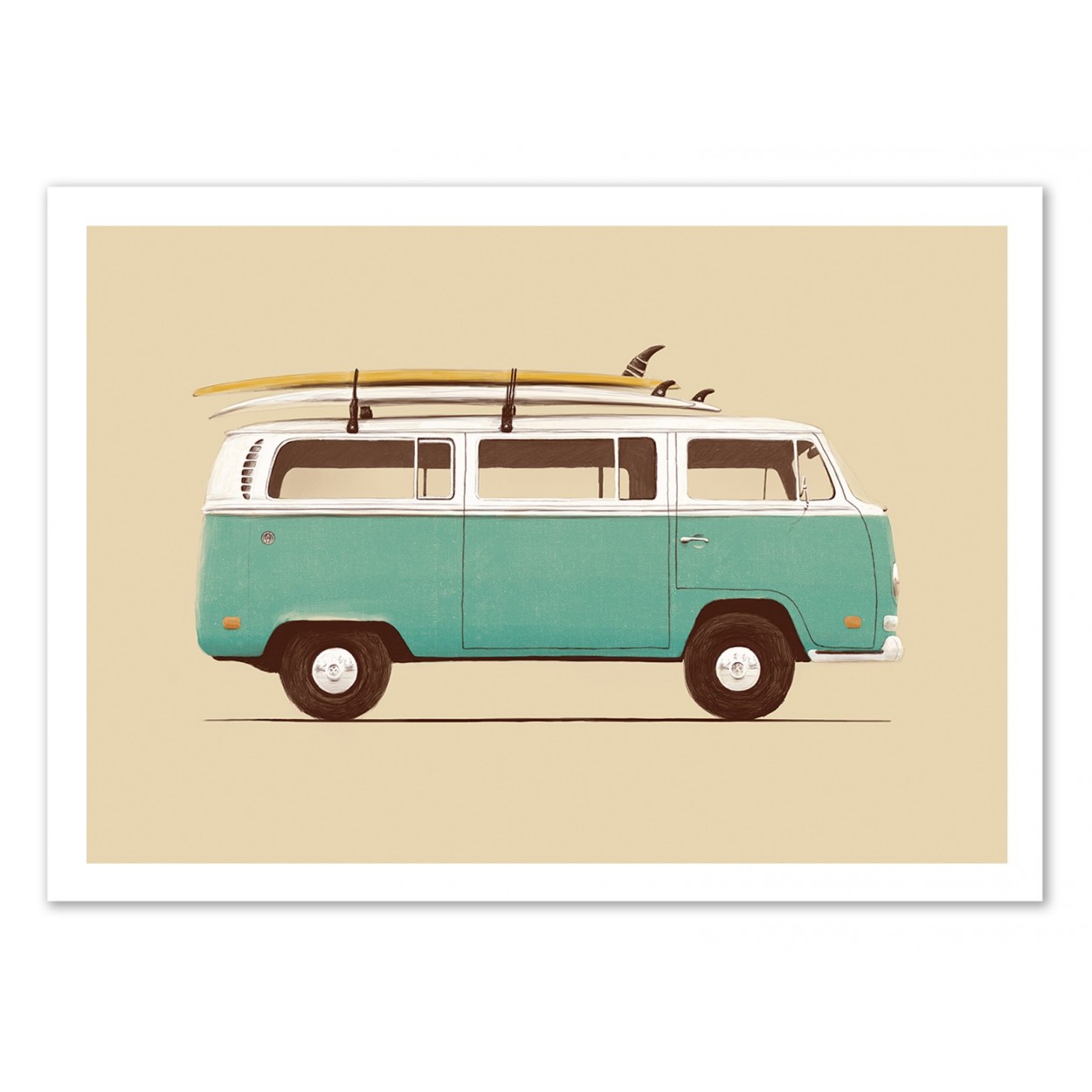BLUE VAN - Affiche d'art 50 x 70 cm (photo) BLUE VAN - Affiche d'art 50 x 70 cm