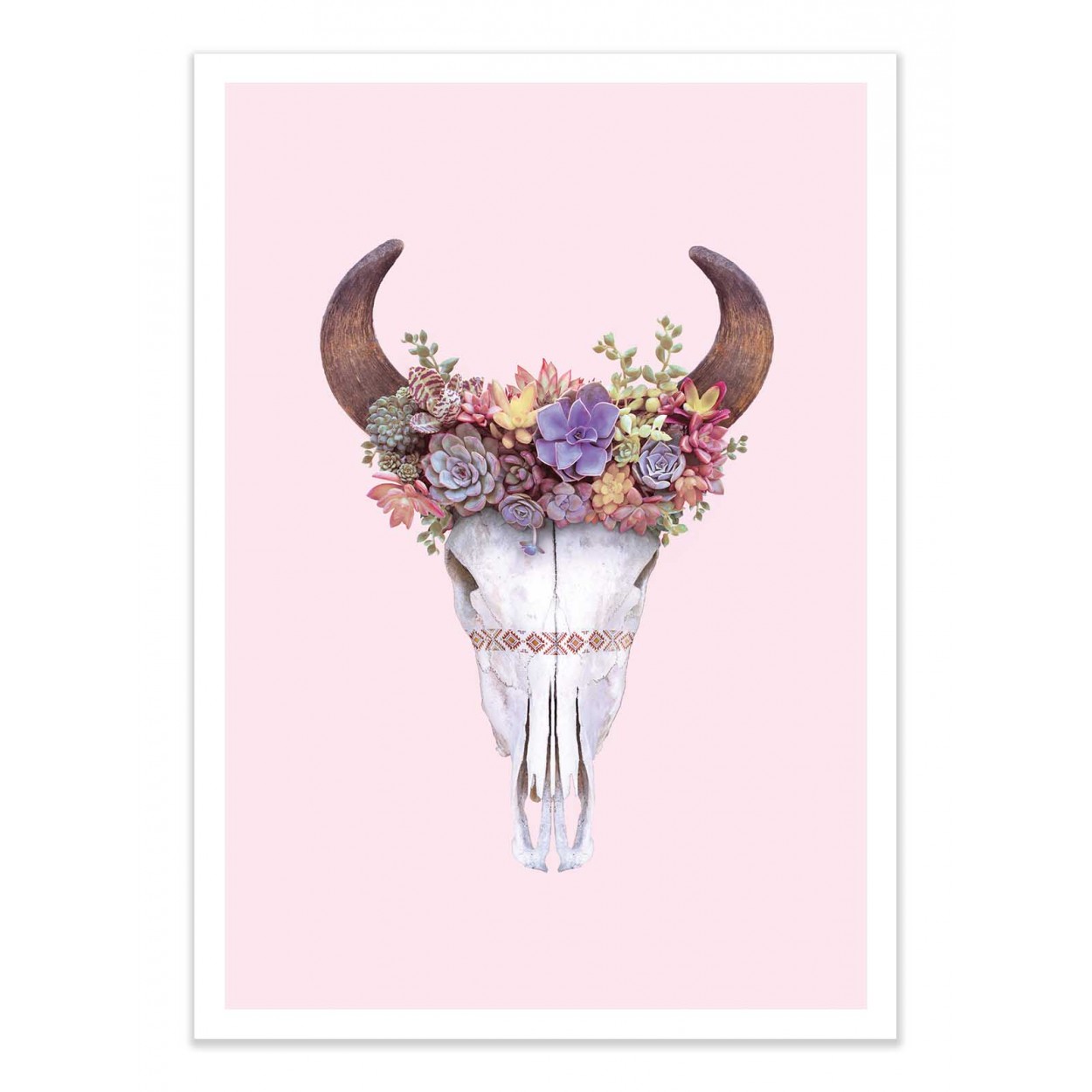 SUCCULENT SKULL - Affiche d'art 50 x 70 cm SUCCULENT SKULL - Affiche d'art 50 x 70 cm