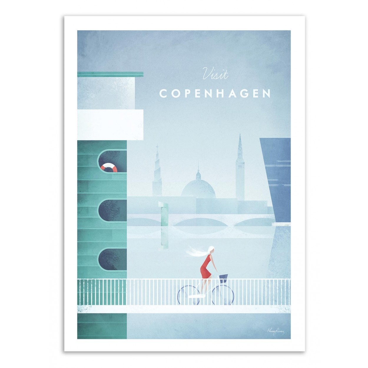 VISIT COPENHAGEN - Affiche d'art 50 x 70 cm (photo) VISIT COPENHAGEN - Affiche d'art 50 x 70 cm