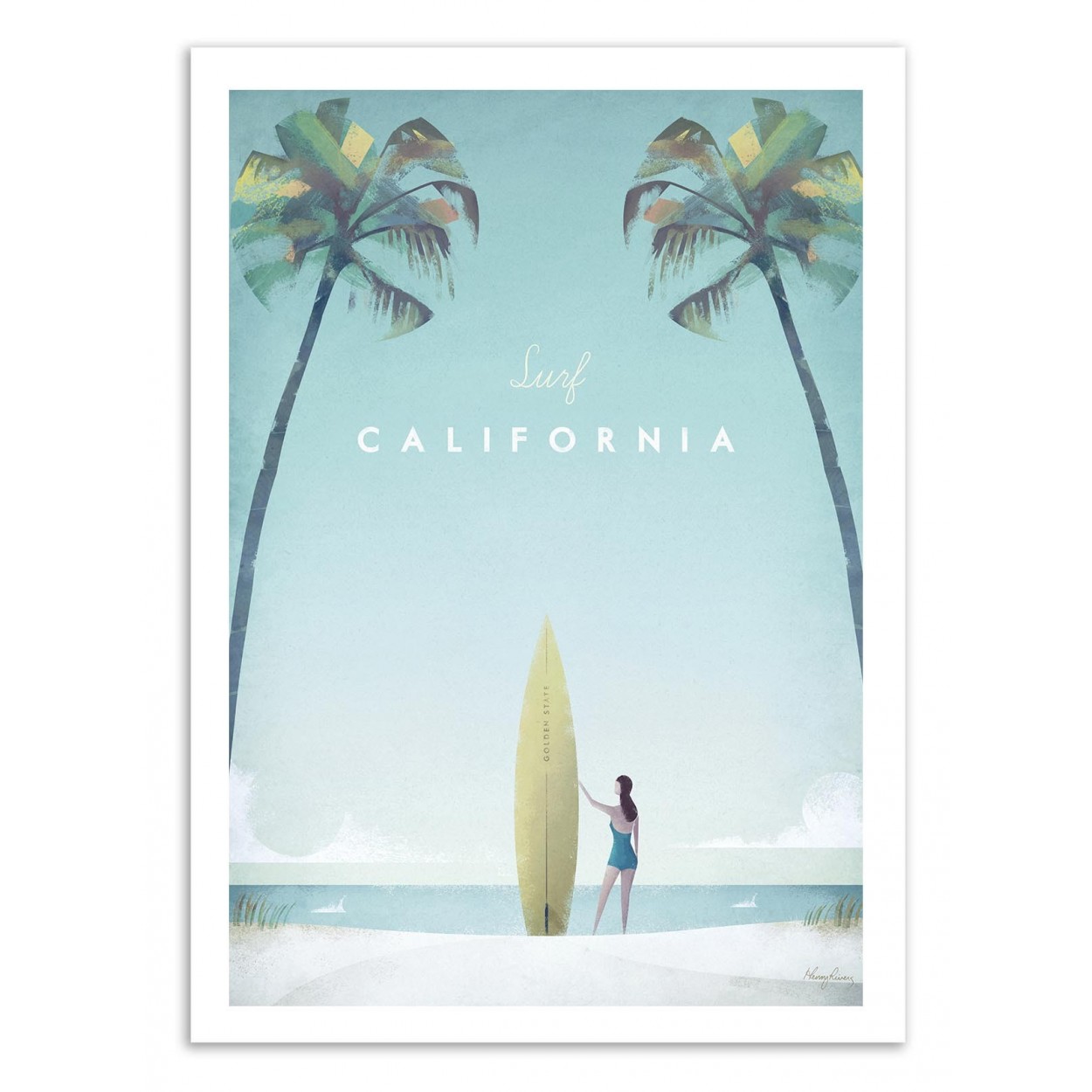 VISIT CALIFORNIA - Affiche d'art 70 x 100 cm (photo) VISIT CALIFORNIA - Affiche d'art 70 x 100 cm