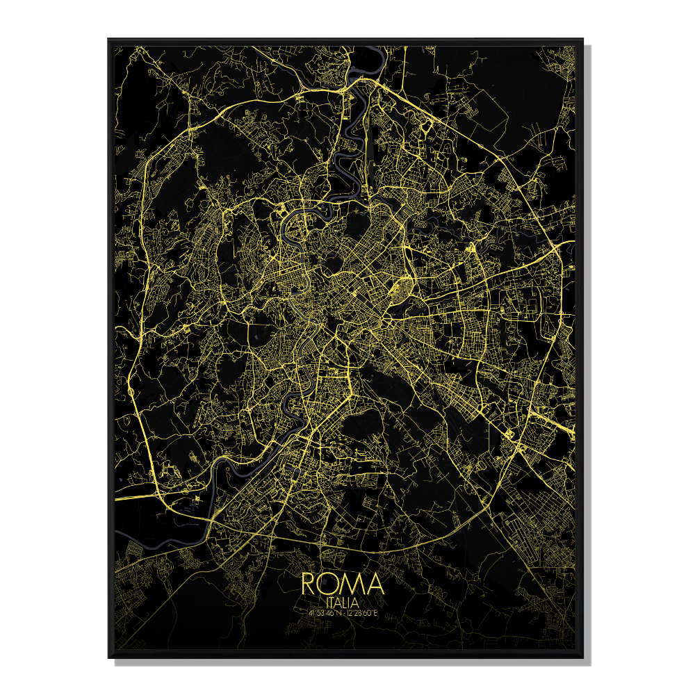 LE CAP - Carte City Map Nuit 40x50cm LE CAP - Carte City Map Nuit 40x50cm
