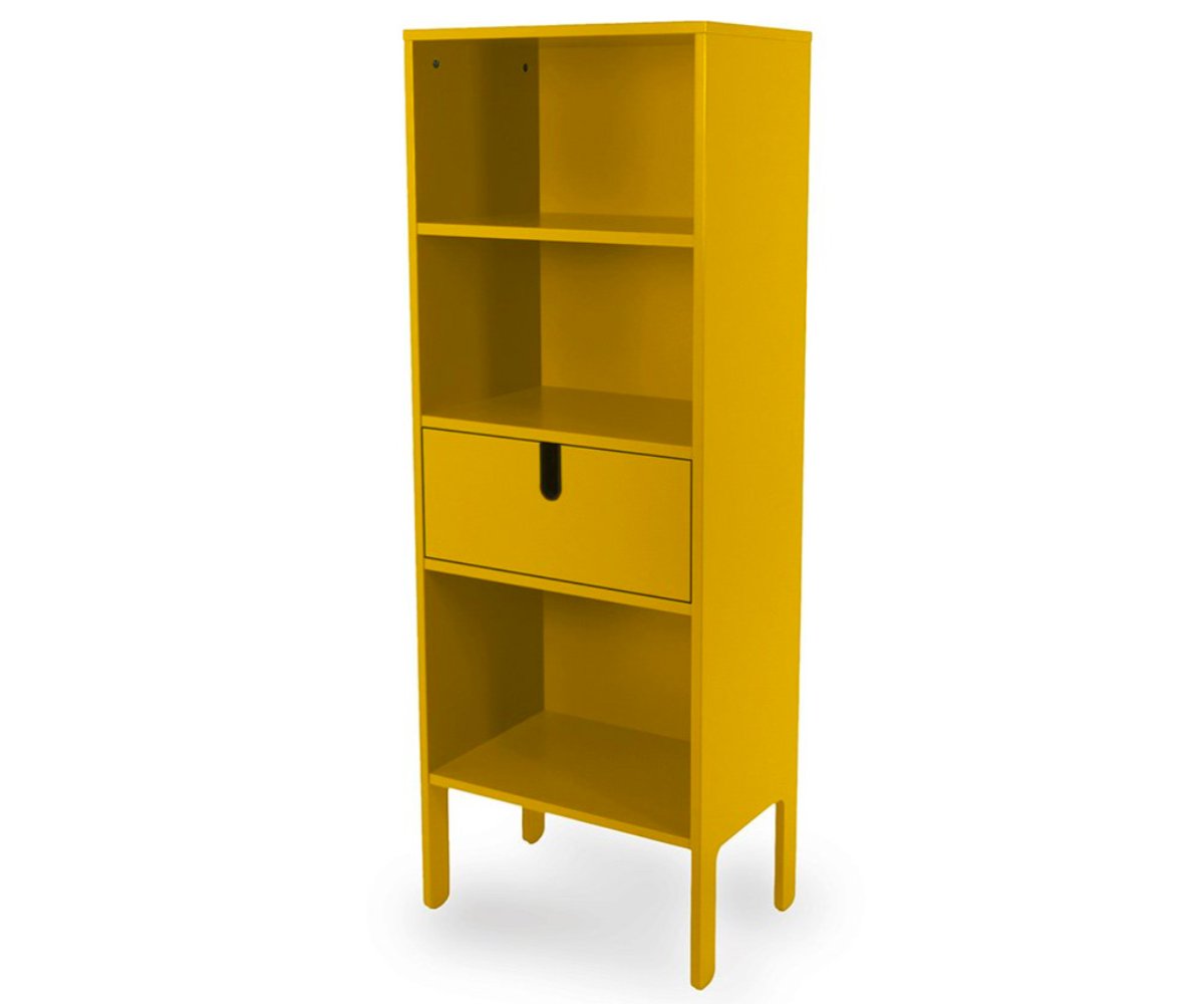 Grande étagère design tiroir et niches moutarde