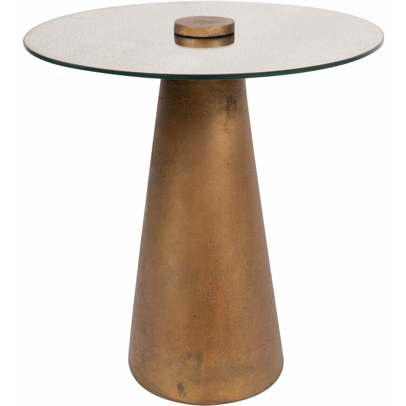 Table d’appoint ronde laiton d40cm