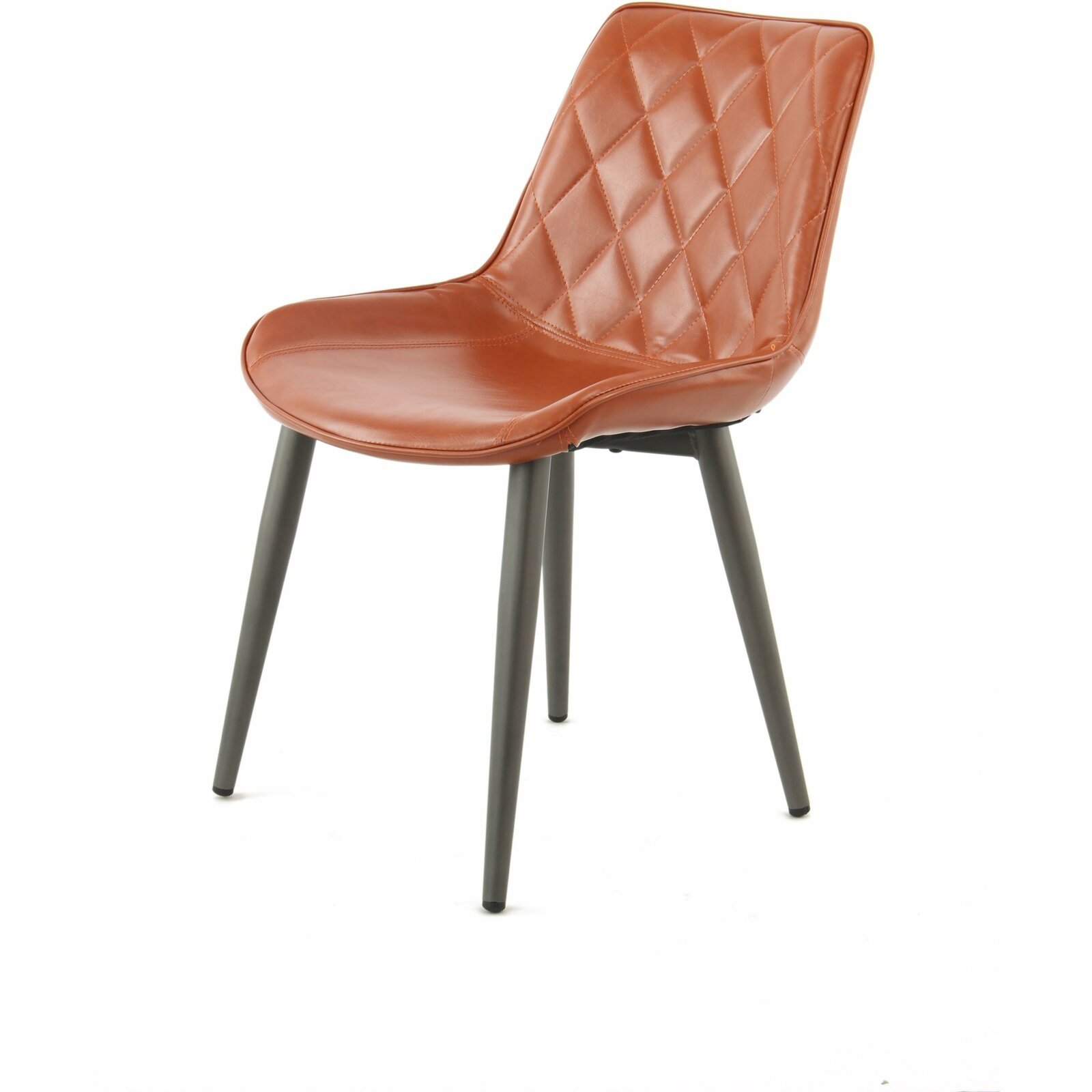 Chaise design rembourrée imitation cuir (lot de 2) Chaise design rembourrée imitation cuir (lot de 2)