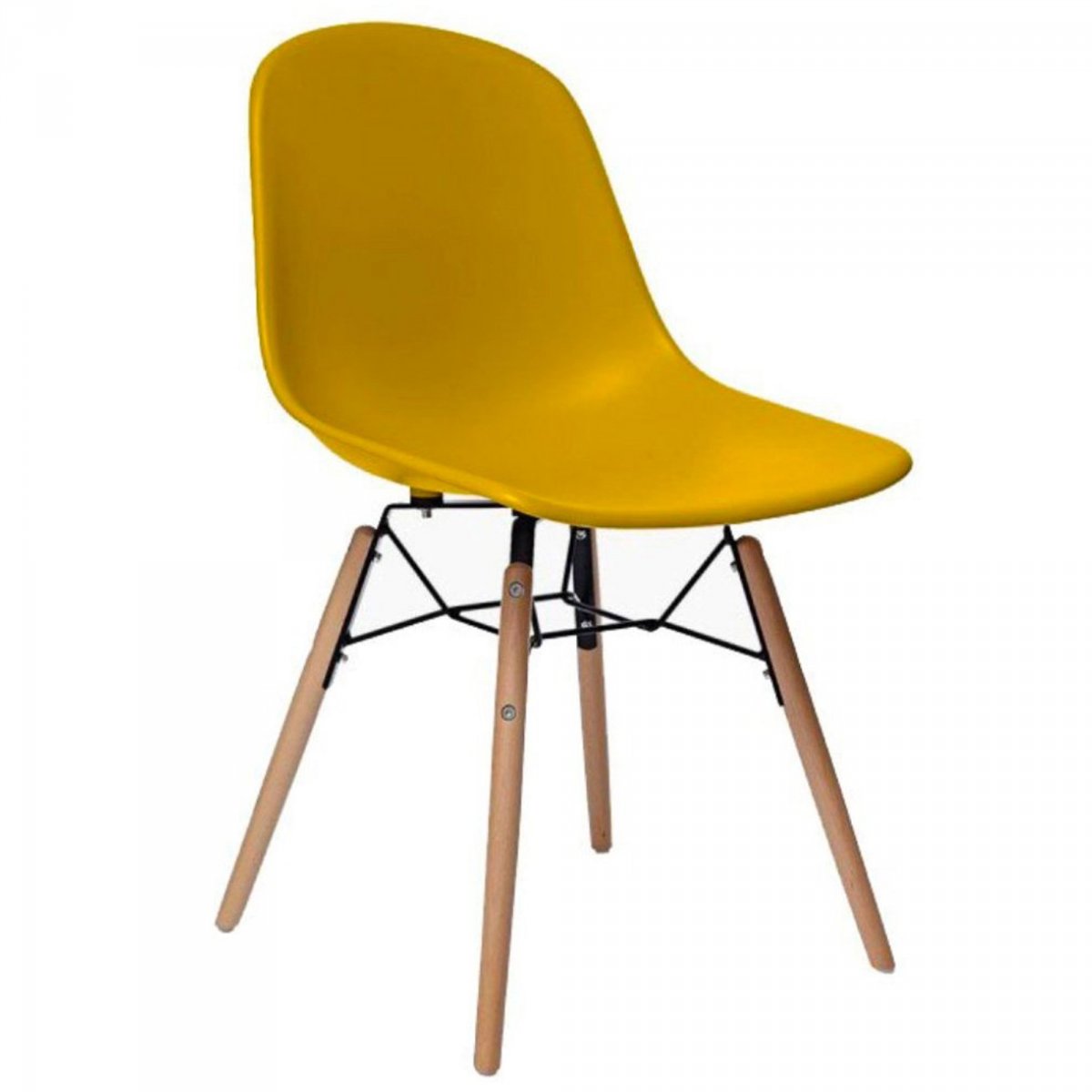 Chaise salle à manger design scandinave Moutarde (photo) Chaise salle à manger design scandinave Moutarde