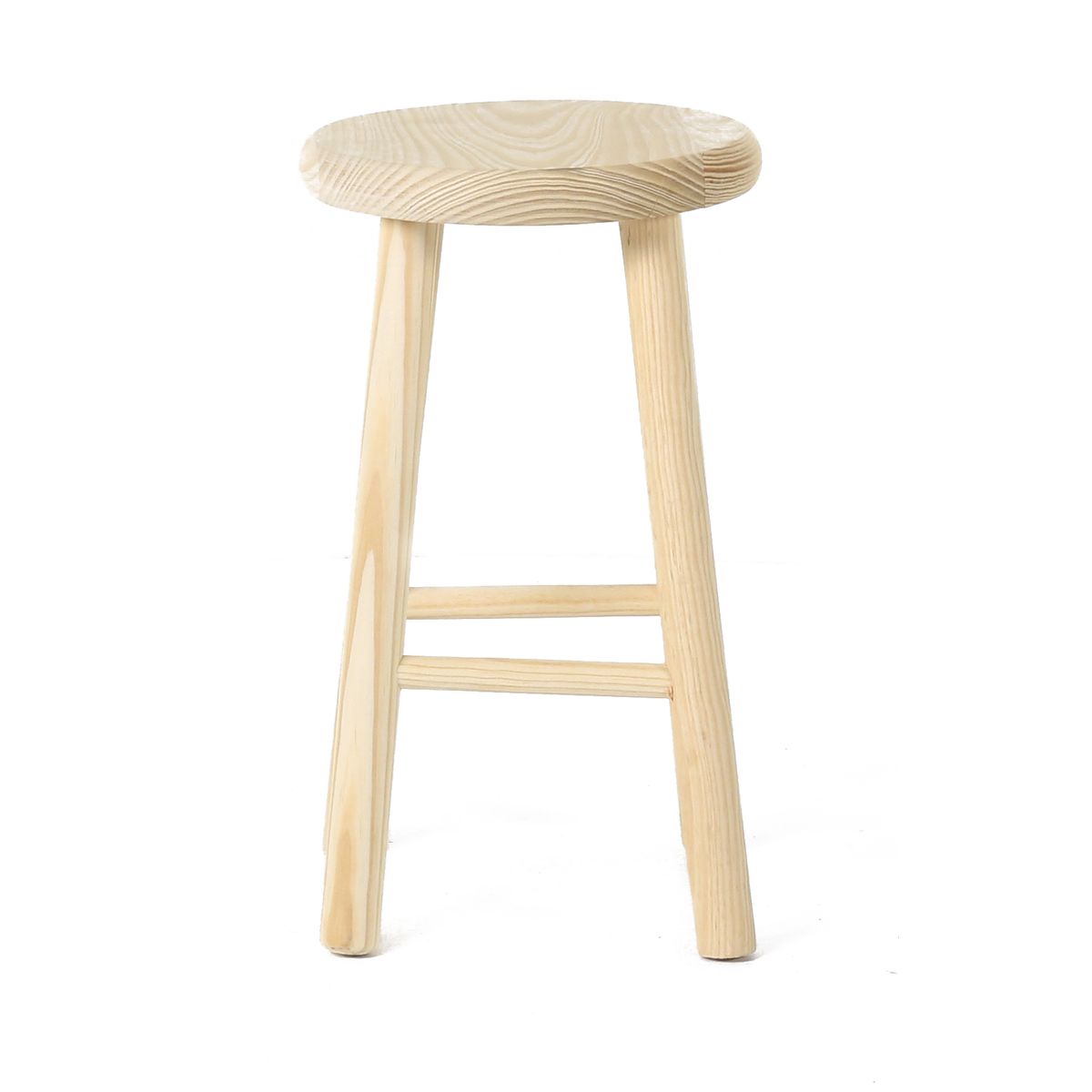 Tabouret pin brut aspect lisse pin Tabouret pin brut aspect lisse pin