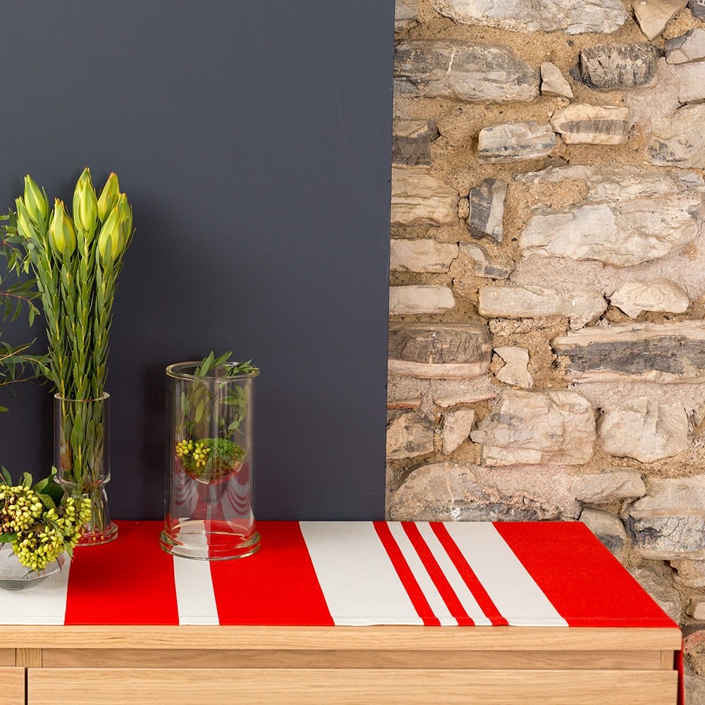 Chemin de table rouge 50x155 Chemin de table rouge 50x155