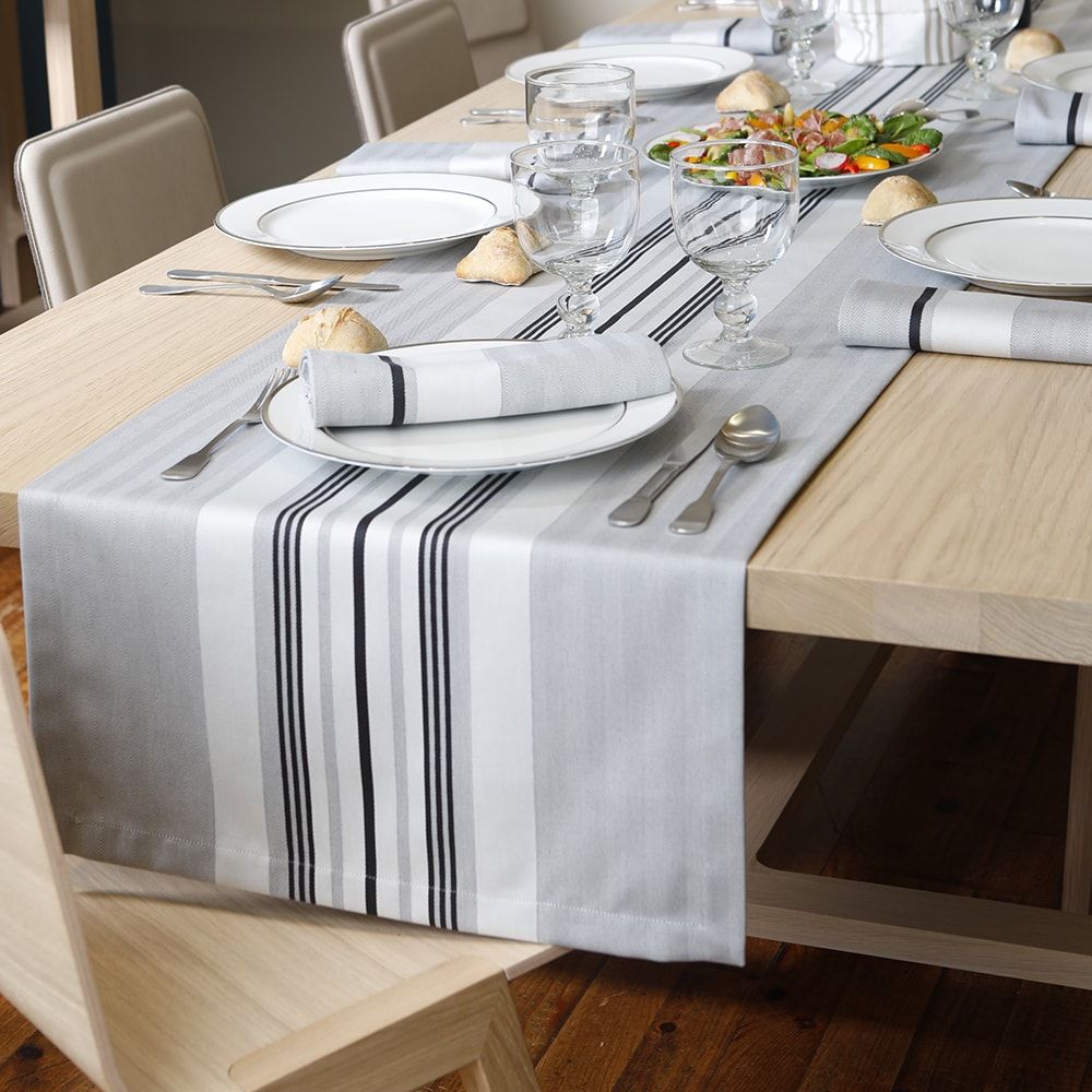 Chemin de table gris 50x155 Chemin de table gris 50x155