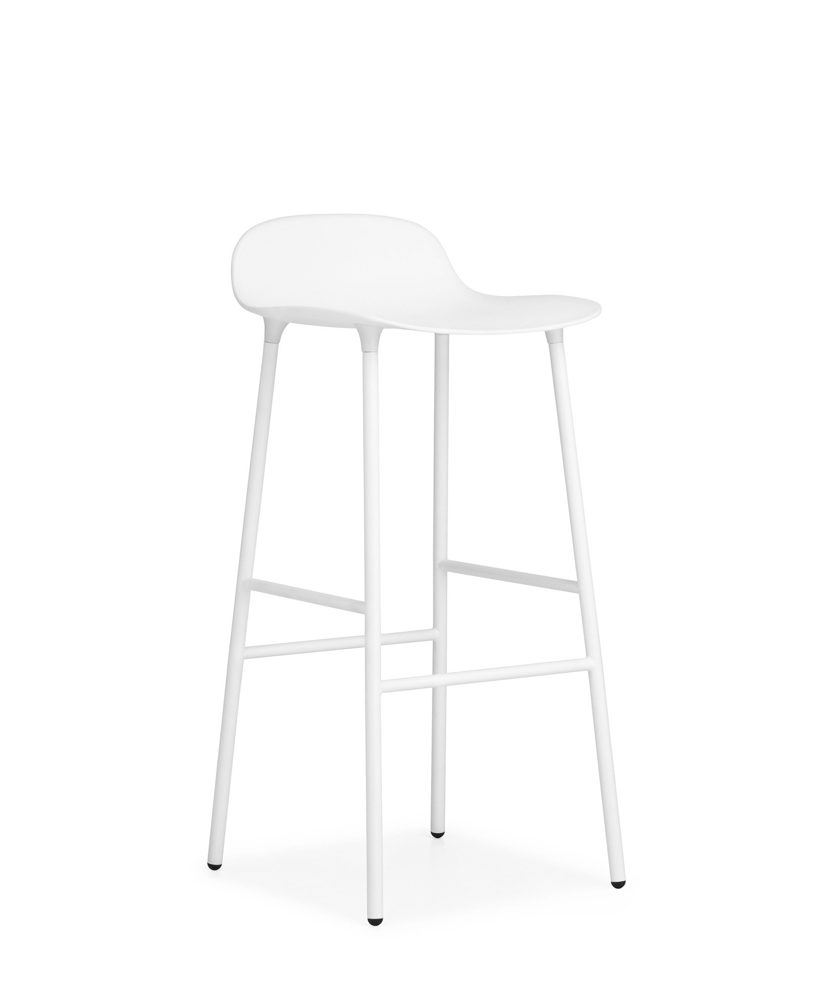 Chaise de bar avec structure en métal blanc 75cm