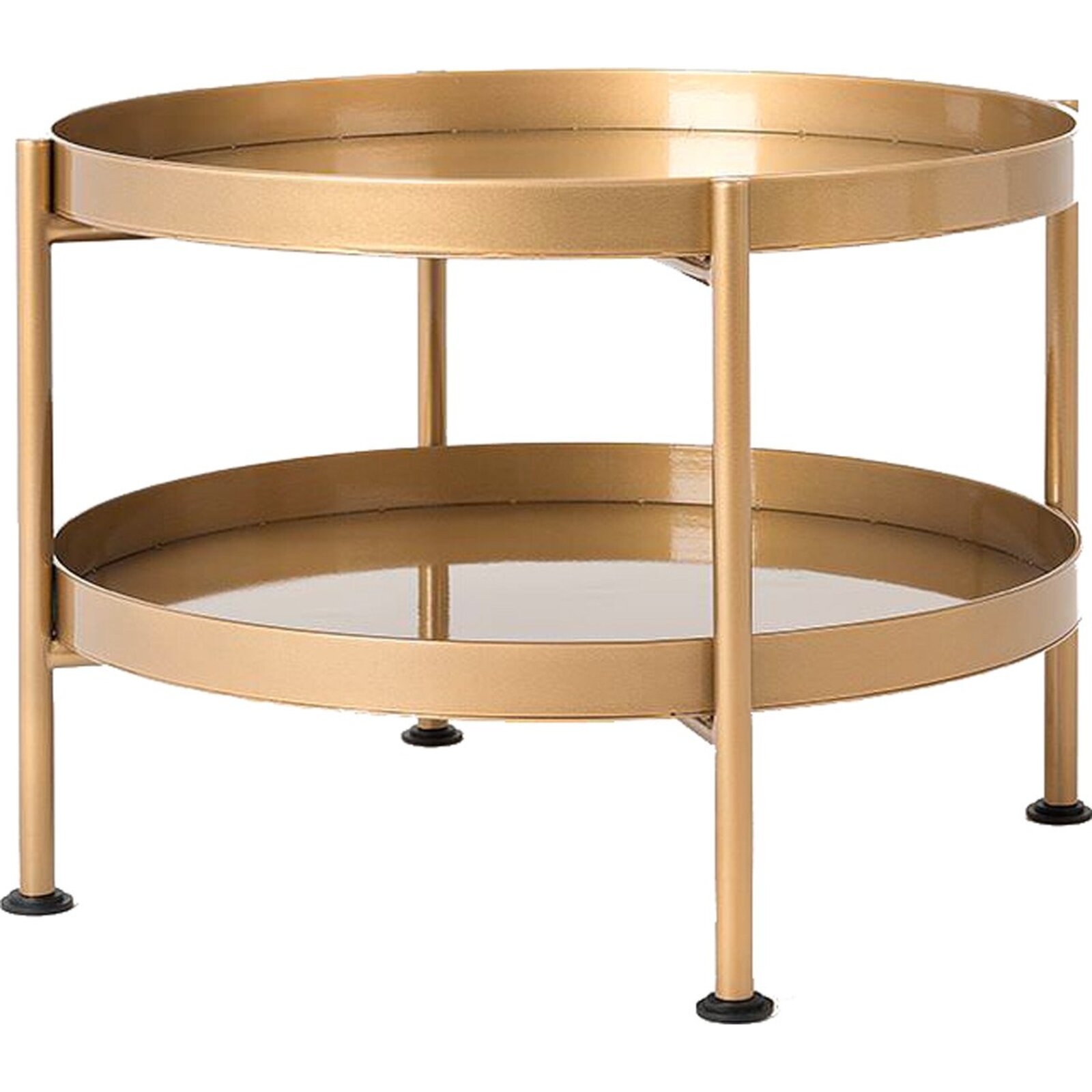 Table basse design en mÃ©tal dorÃ© d40cm