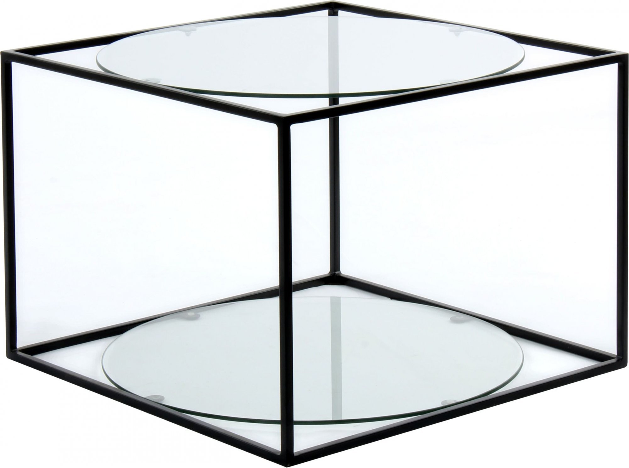 Table basse rectangulaire plateau verre l50cm