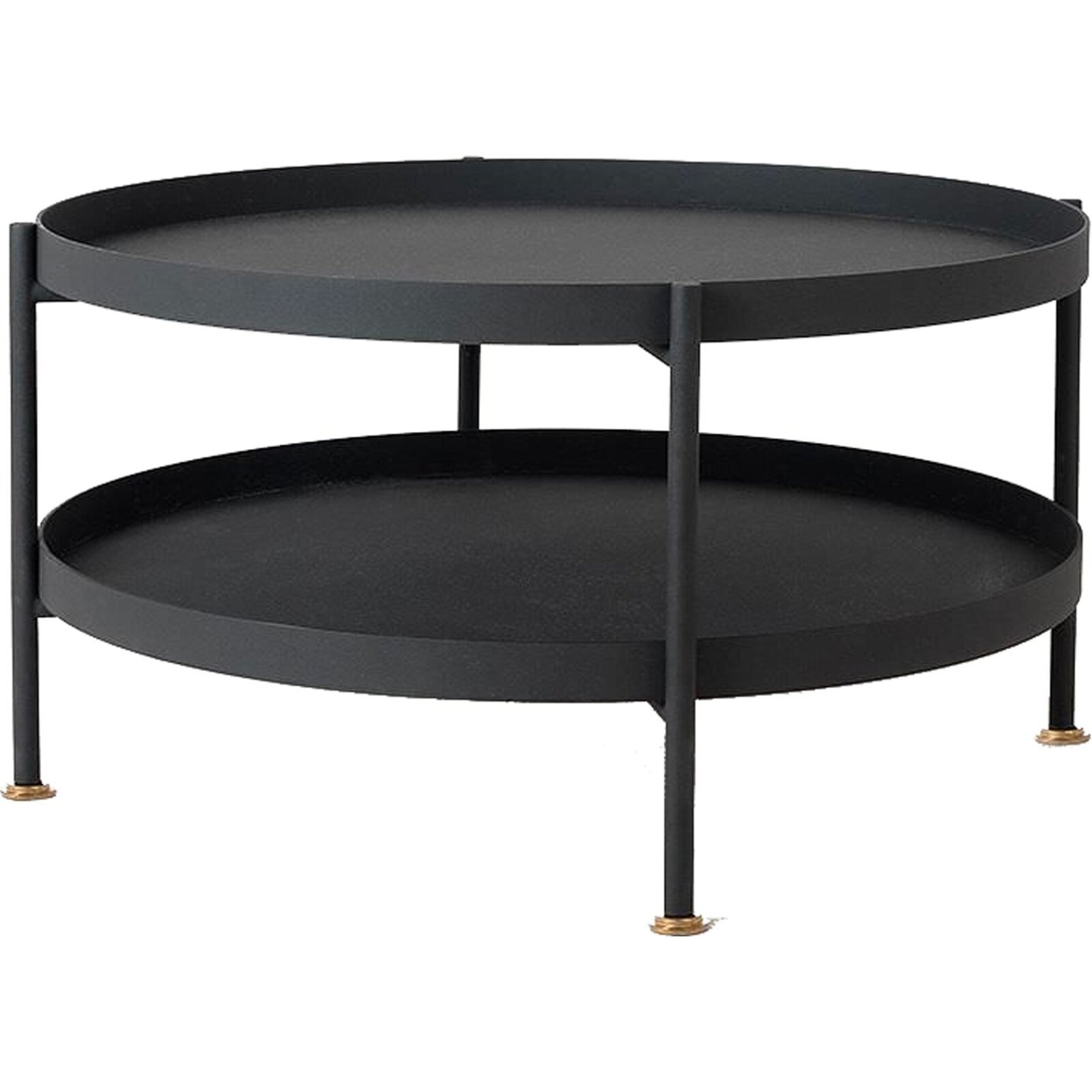 Table basse design en mÃ©tal noir d60cm