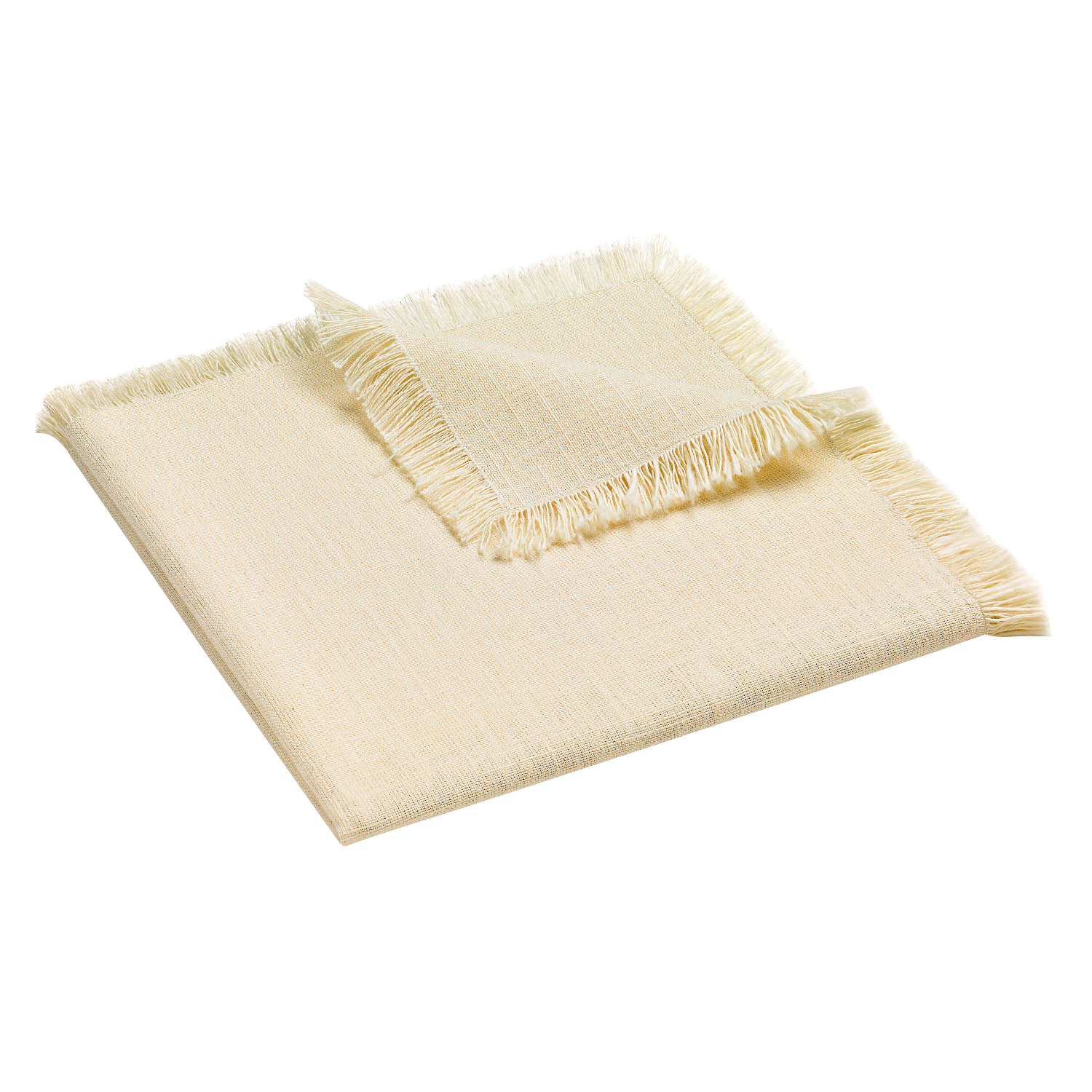Serviette de Table en coton ivoire 45 x 45 (photo) Serviette de Table en coton ivoire 45 x 45