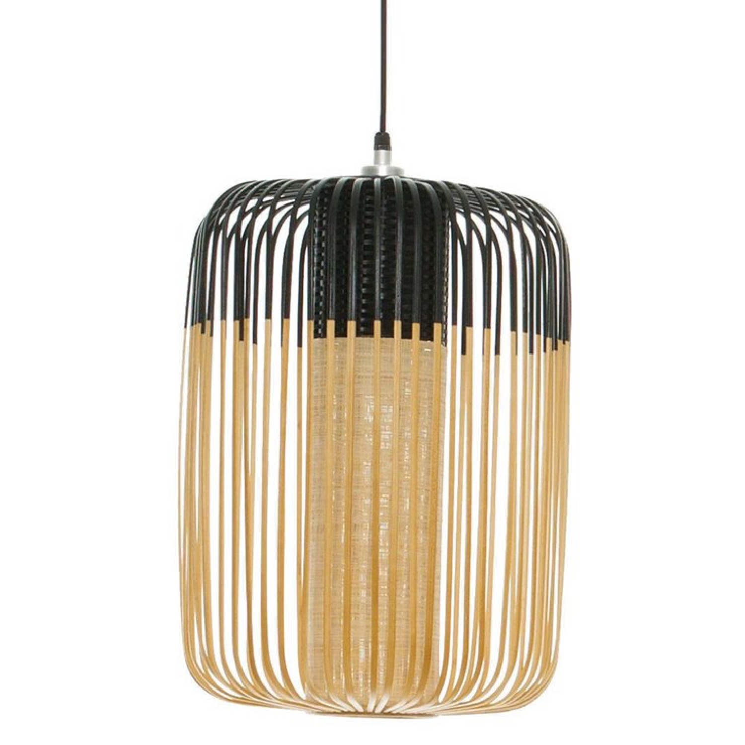 Suspension d'extÃ©rieur bambou noir D35cm H50cm