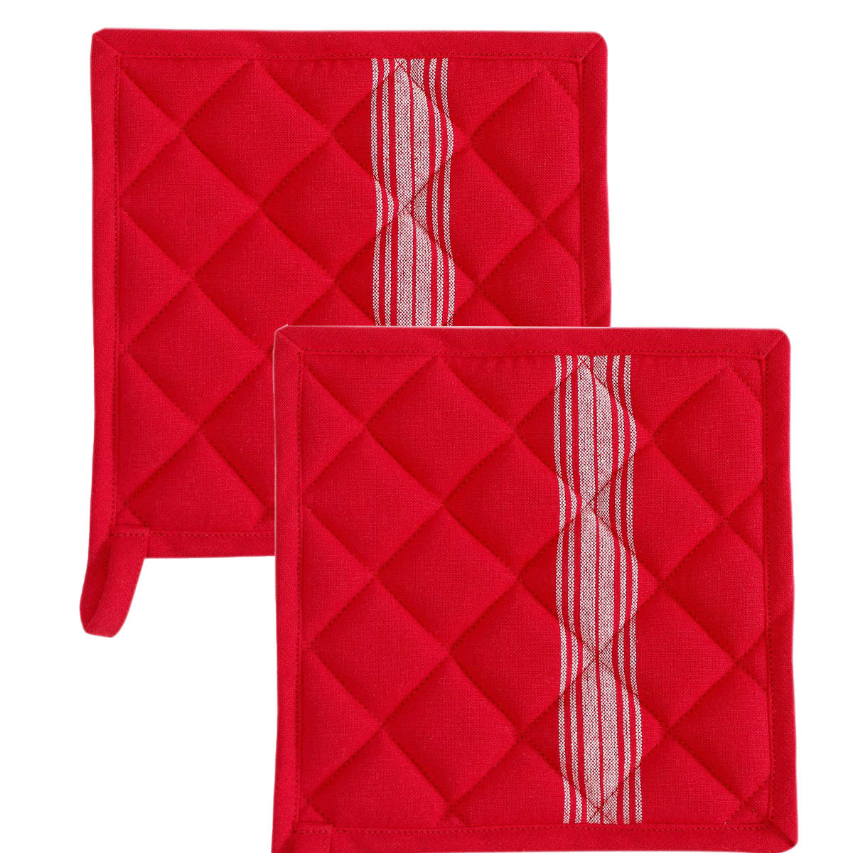 Lot de 2 maniques de cuisine rubis 20x20 cm Lot de 2 maniques de cuisine rubis 20x20 cm