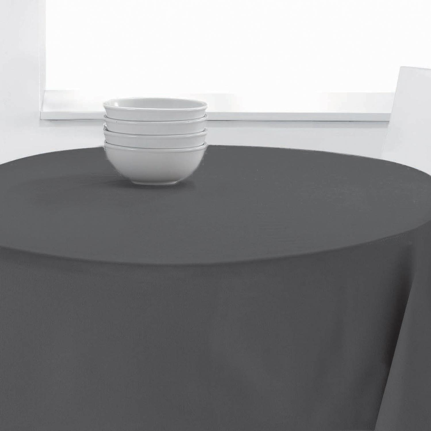 Nappe ronde Unie PES en polyester asphalte diamètre 140 Nappe ronde Unie PES en polyester asphalte diamètre 140
