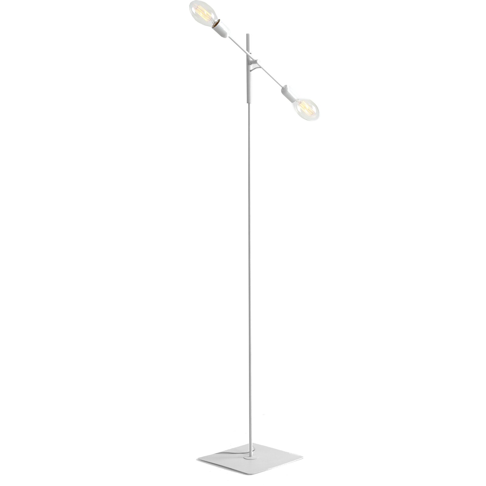 Lampadaire blanc 2 lumières Lampadaire blanc 2 lumières