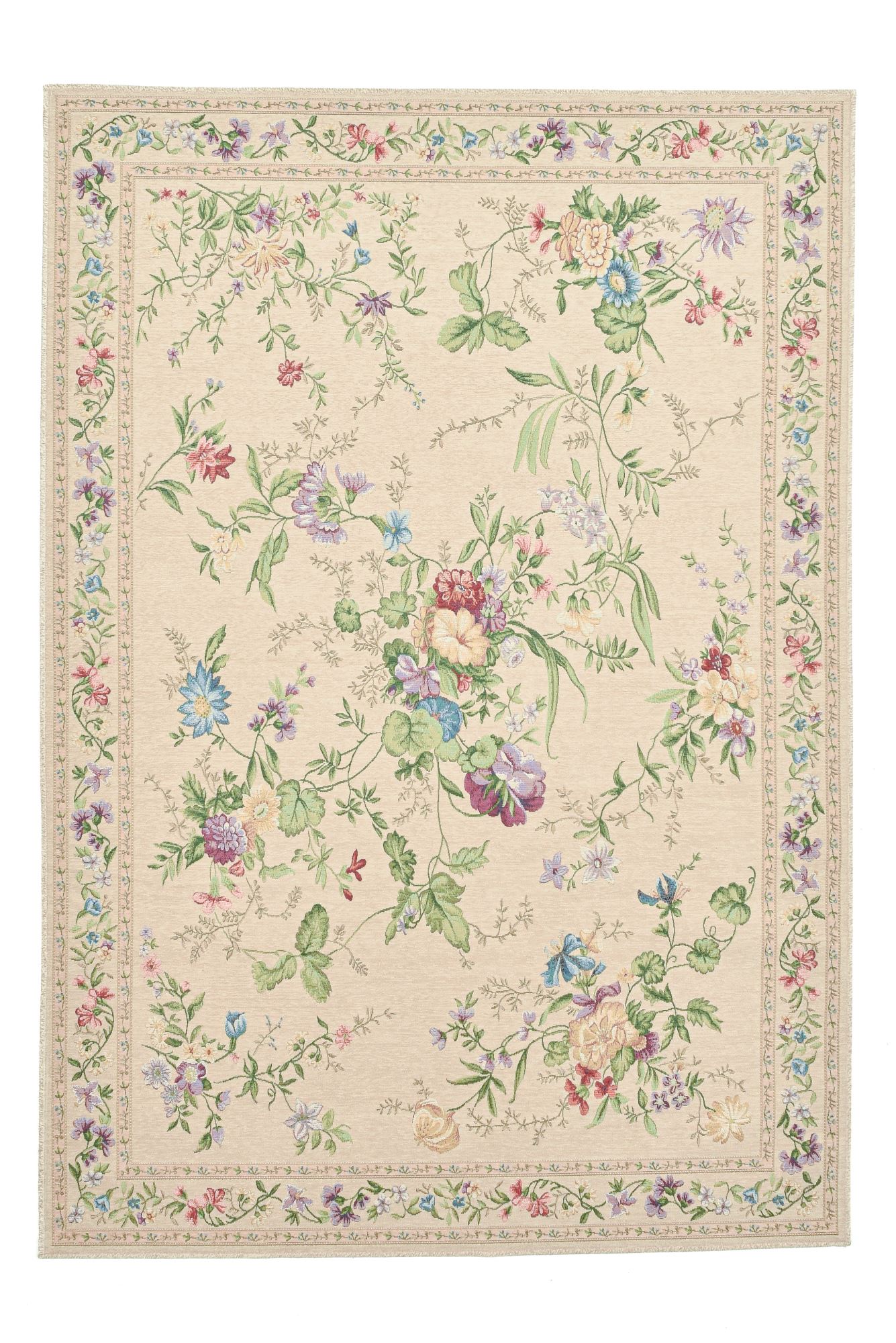Tapis comme un pré de fleurs beige 70x120 Tapis comme un pré de fleurs beige 70x120