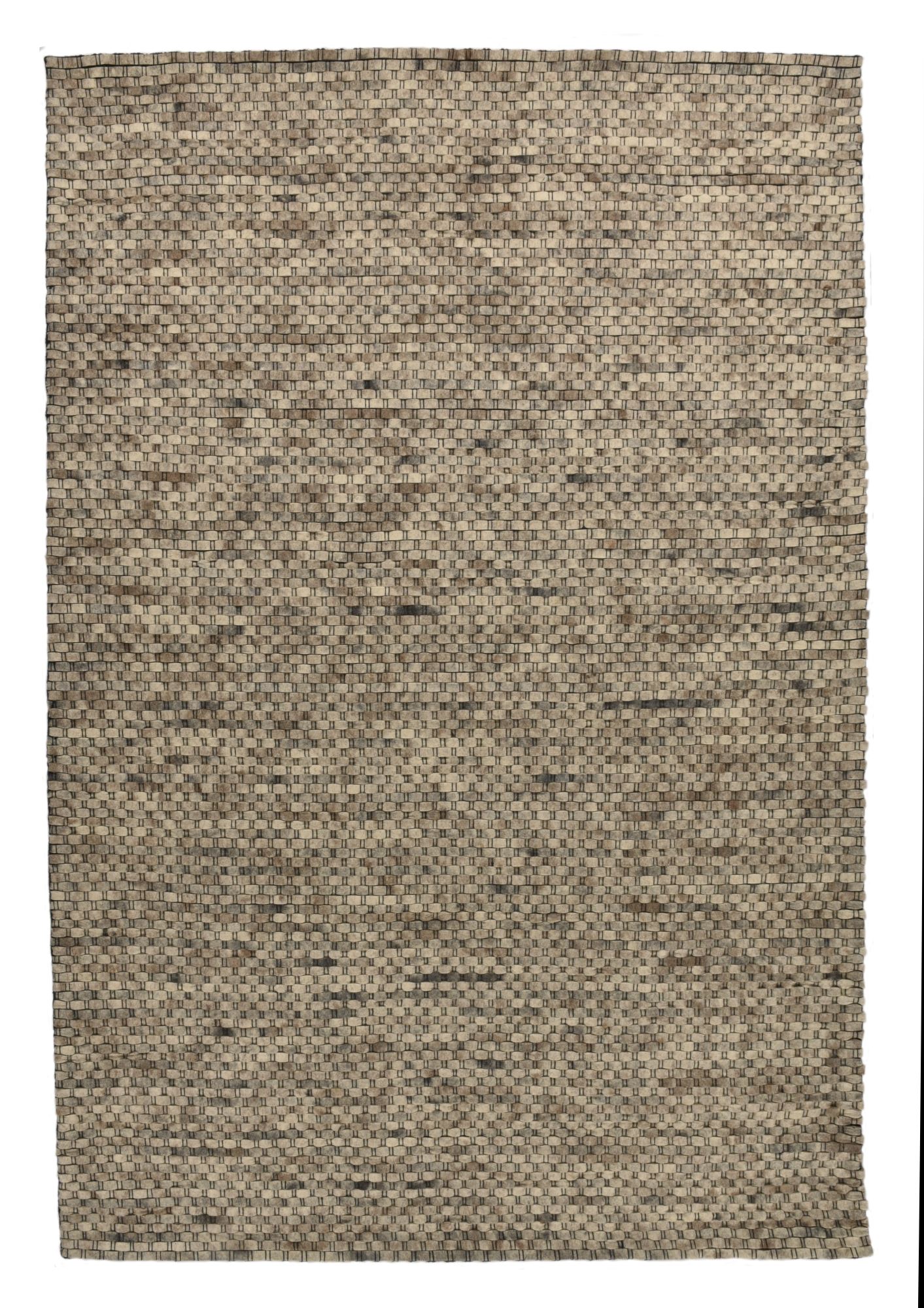 Tapis feutré en laine naturelle fait main naturel 70x140 Tapis feutré en laine naturelle fait main naturel 70x140