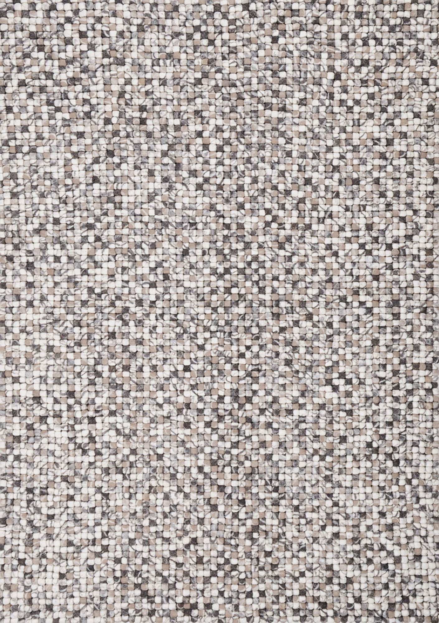 Tapis feutré balle en laine noué à la main naturel 40x60 Tapis feutré balle en laine noué à la main naturel 40x60