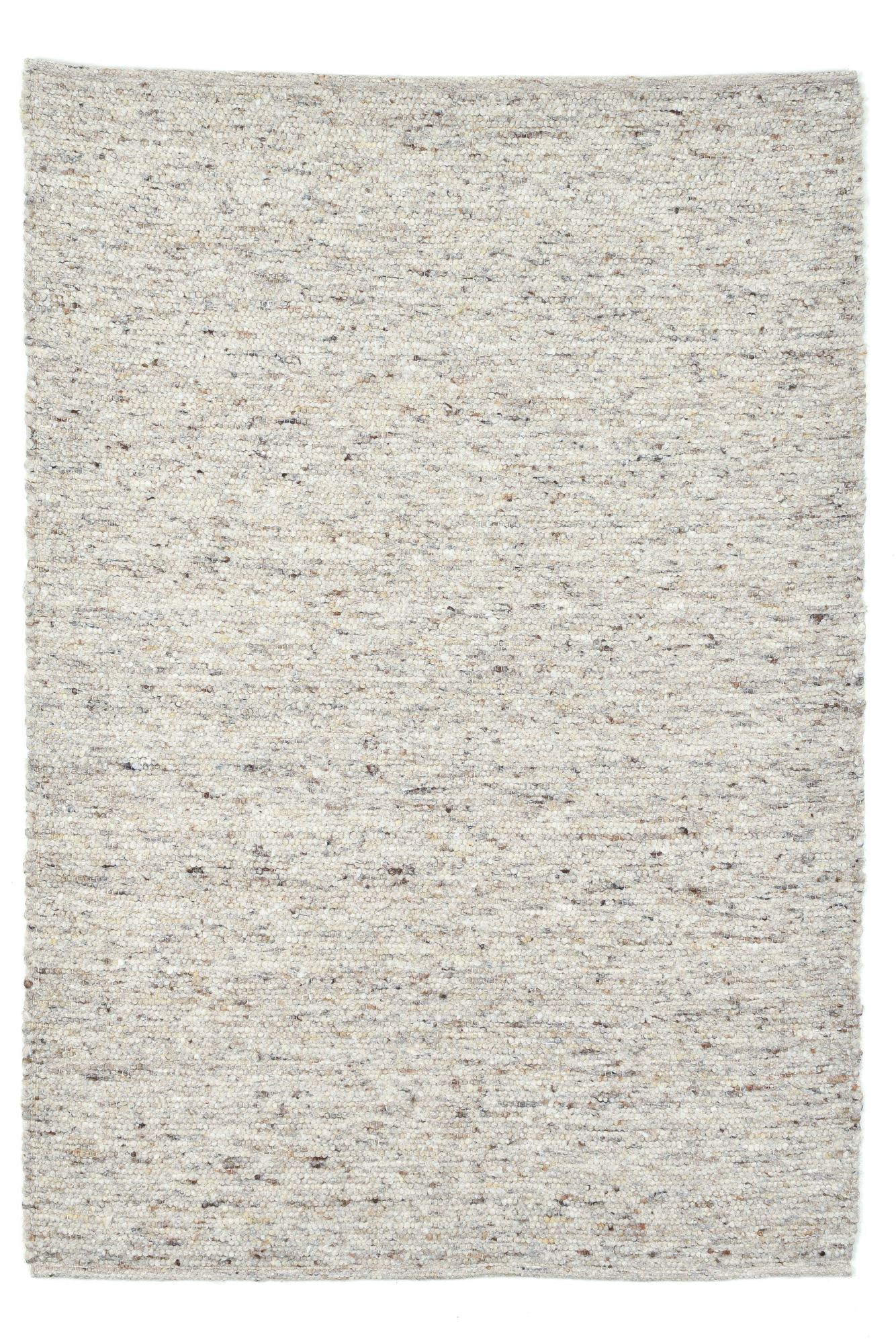 Tapis tissé à la main en laine naturelle sable 90x160