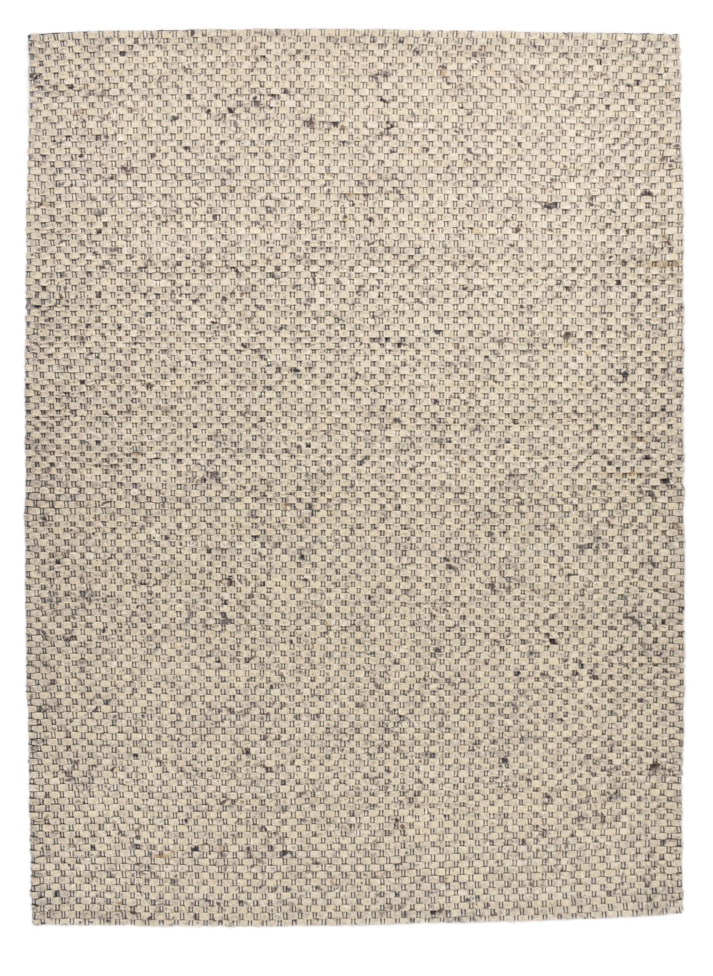 Tapis feutré en laine naturelle fait main gris 170x240 Tapis feutré en laine naturelle fait main gris 170x240