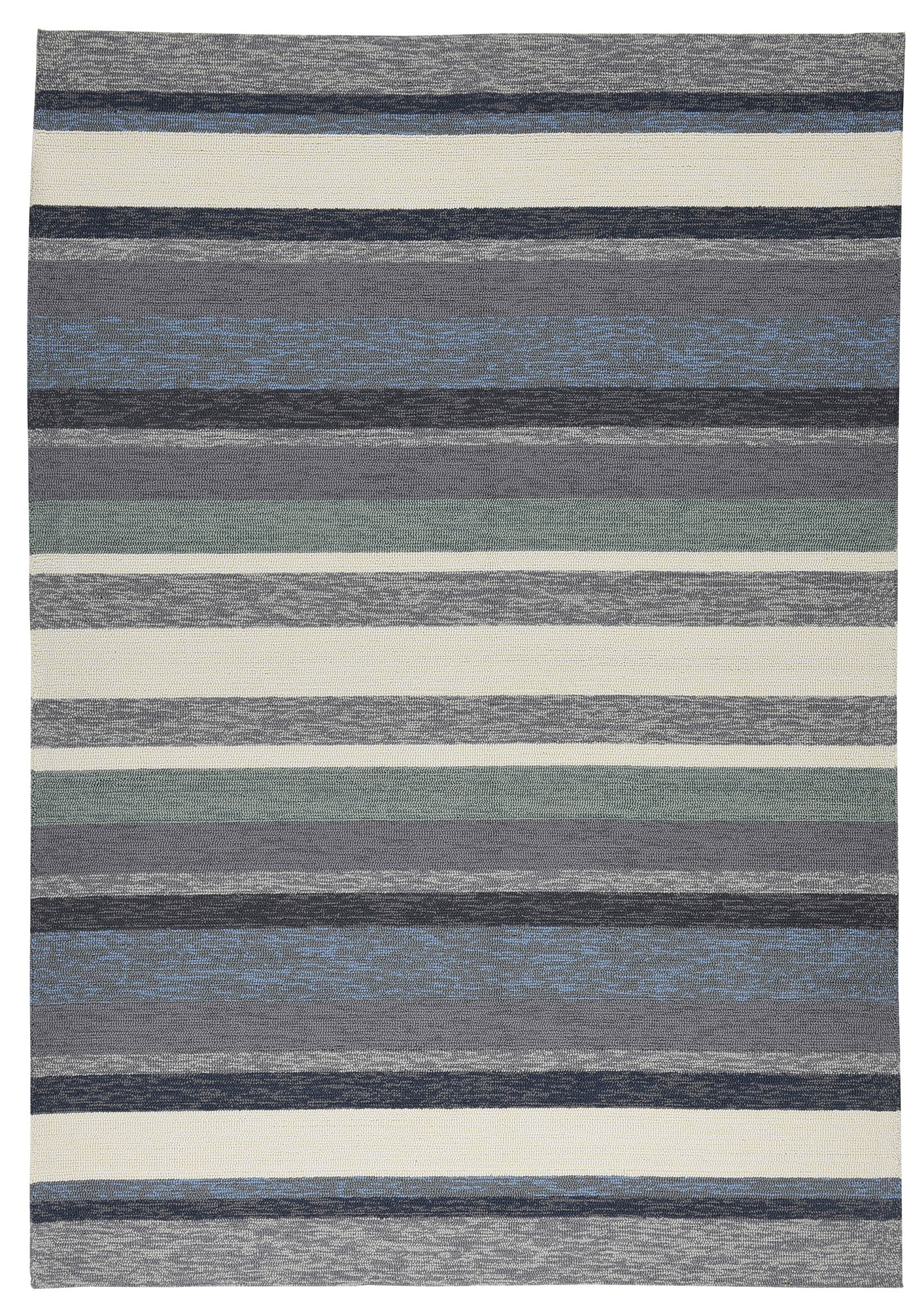 Tapis d'extérieur outdoor en polyester bleu multicolore 120x180 cm