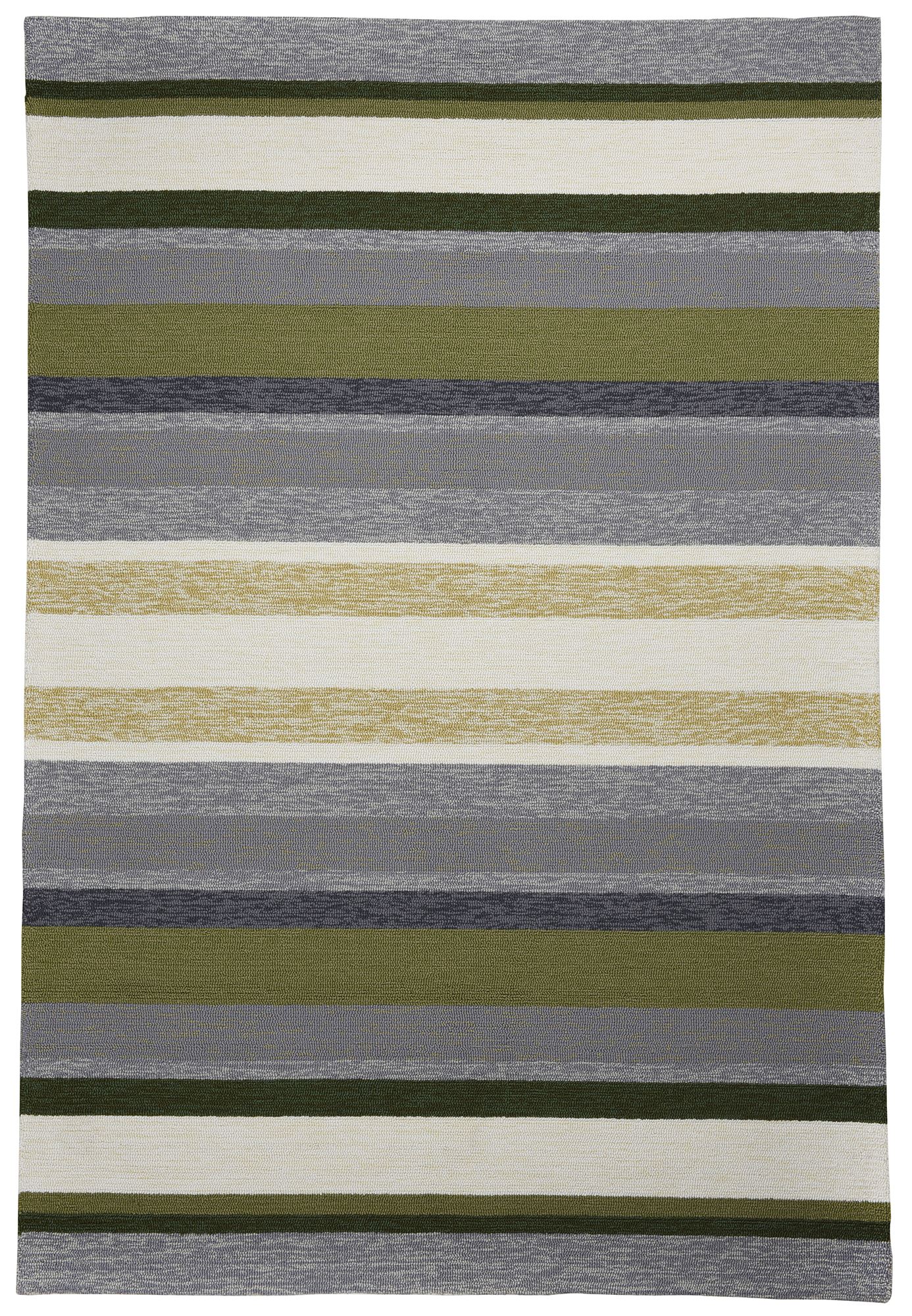 Tapis d'extérieur outdoor en polyester vert multicolore 70x140 cm