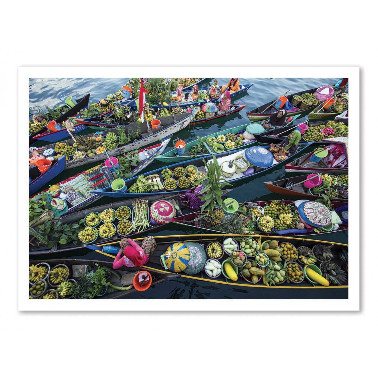 MARKET BOATS - Affiche d'art 50 x 70 cm MARKET BOATS - Affiche d'art 50 x 70 cm