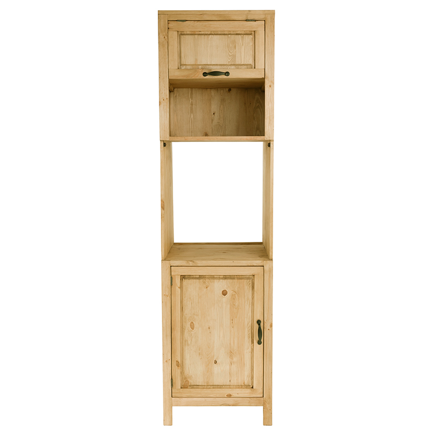 Colonne four encastrable pin massif porte ouverture gauche Colonne four encastrable pin massif porte ouverture gauche