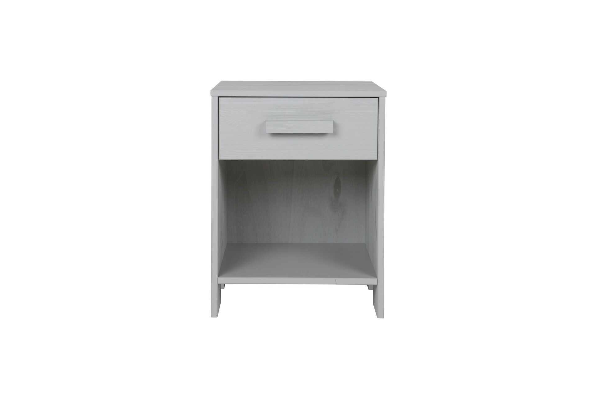 Table de chevet bois fsc gris béton Table de chevet bois fsc gris béton