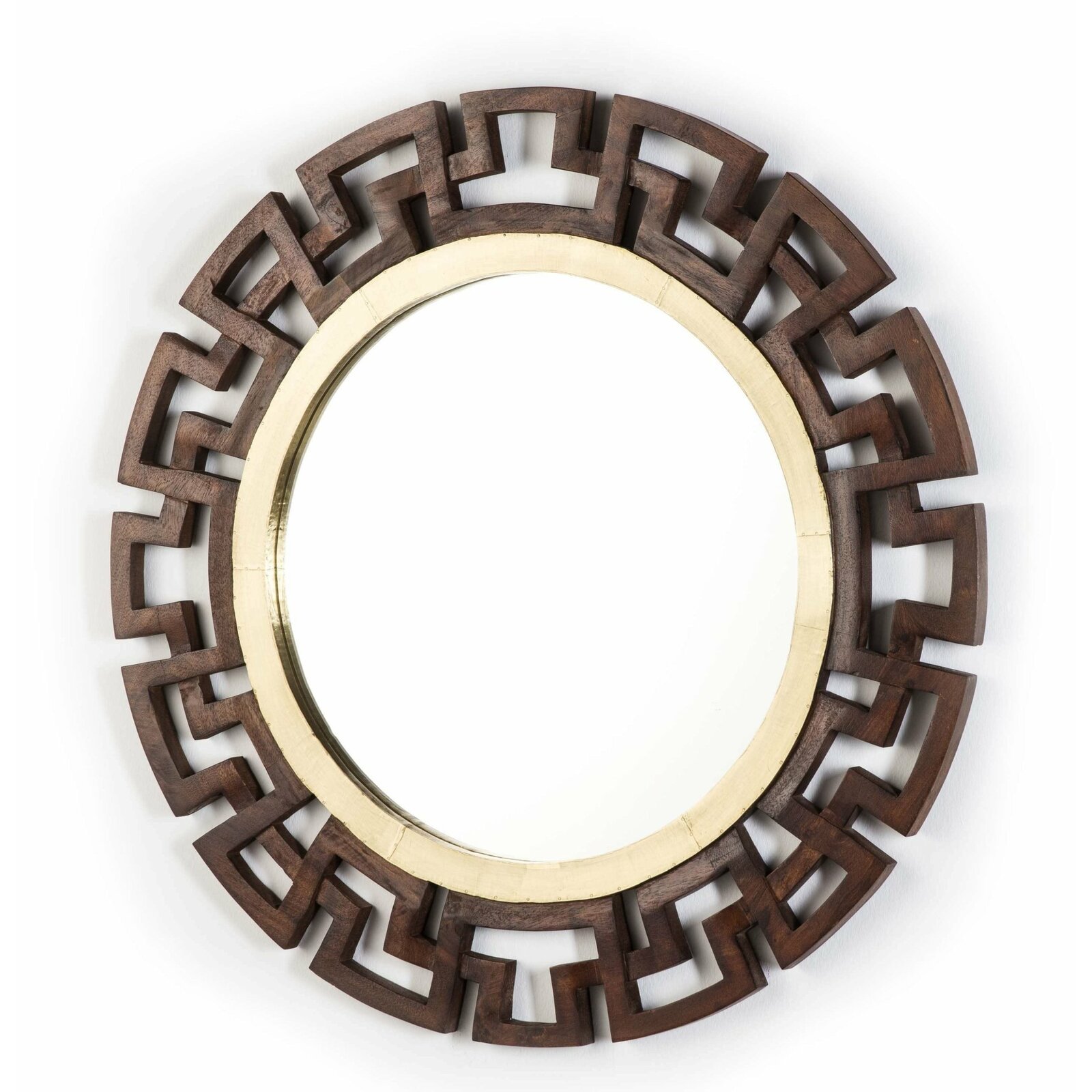 Miroir rond en bois d92