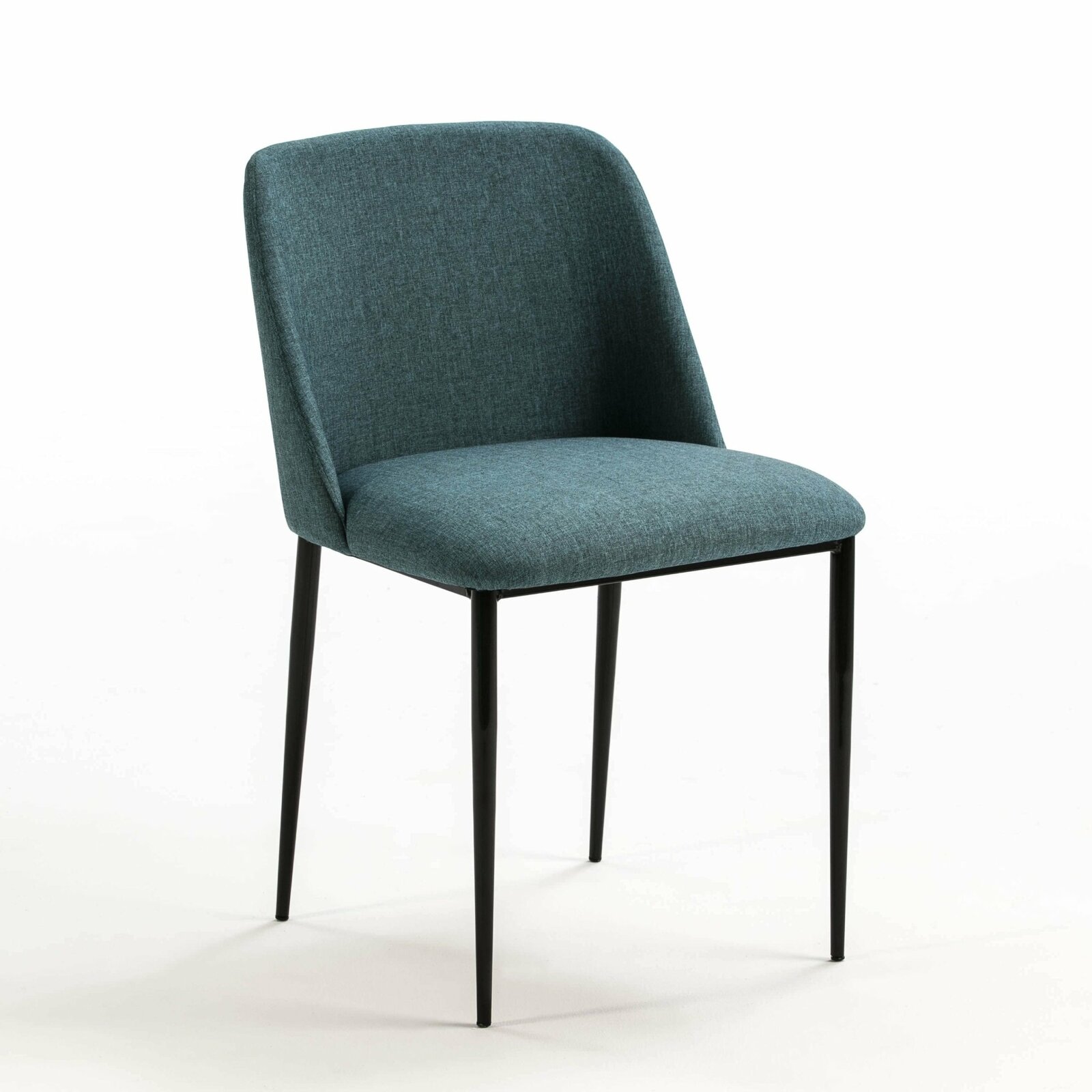 Chaise design rembourrée assise bleu pétrole Chaise design rembourrée assise bleu pétrole