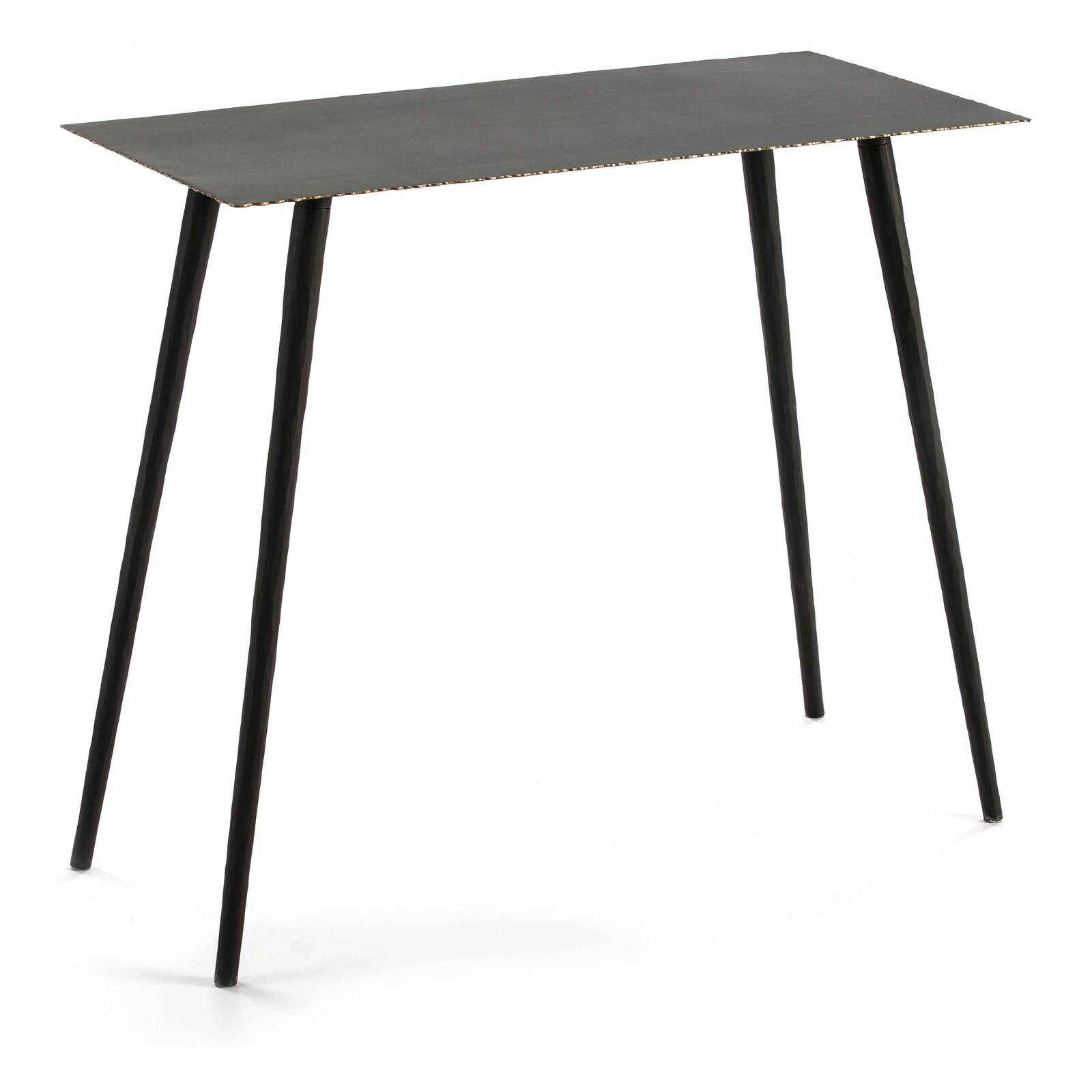 Console en métal noir l83cm Console en métal noir l83cm