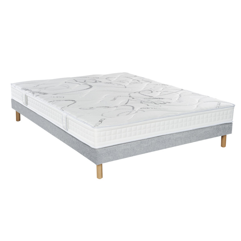 Ensemble Matelas Latex Sommier avec Pieds 90x200 cm Ensemble Matelas Latex Sommier avec Pieds 90x200 cm