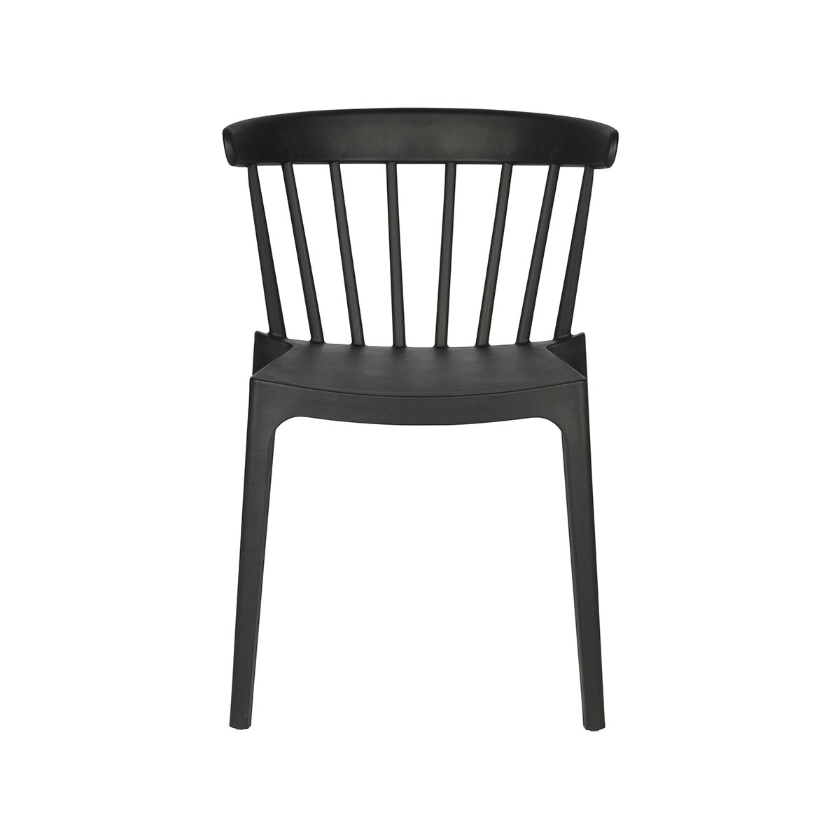 Chaise de jardin plastique moderne empilable noir