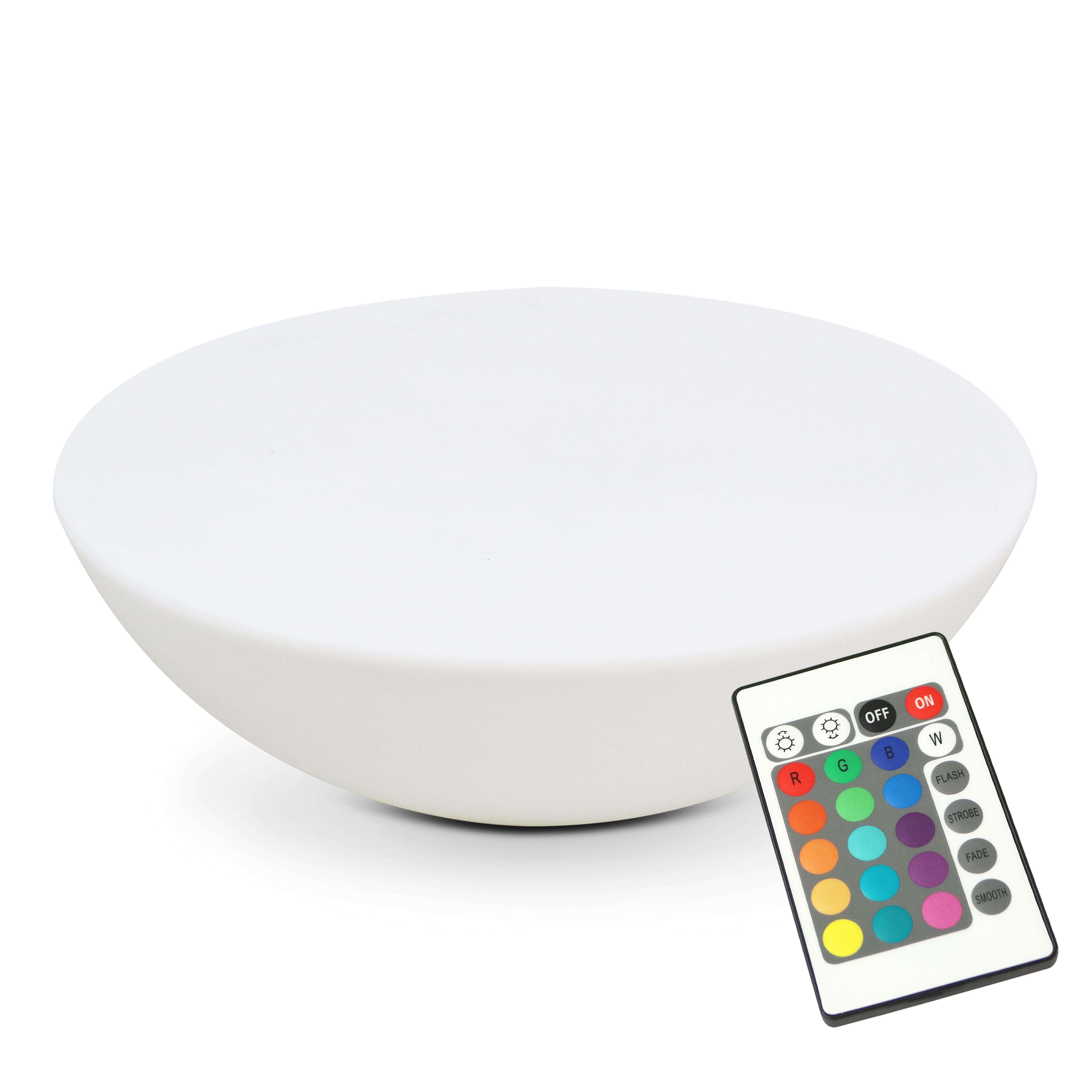 Table basse LED rechargeable multicolore