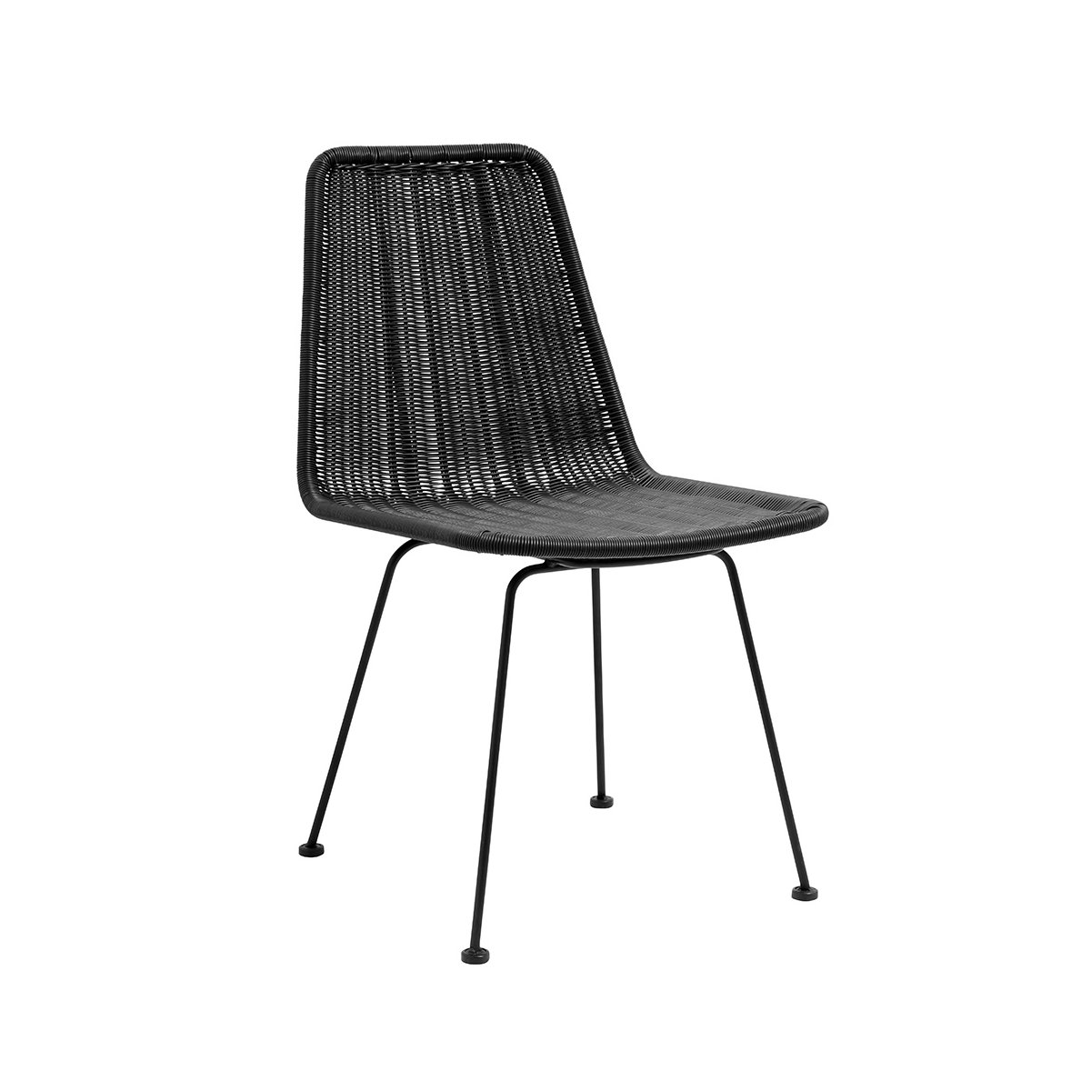 Chaise d'extérieur moderne aspect rotin - Nordal Chaise d'extérieur moderne aspect rotin - Nordal