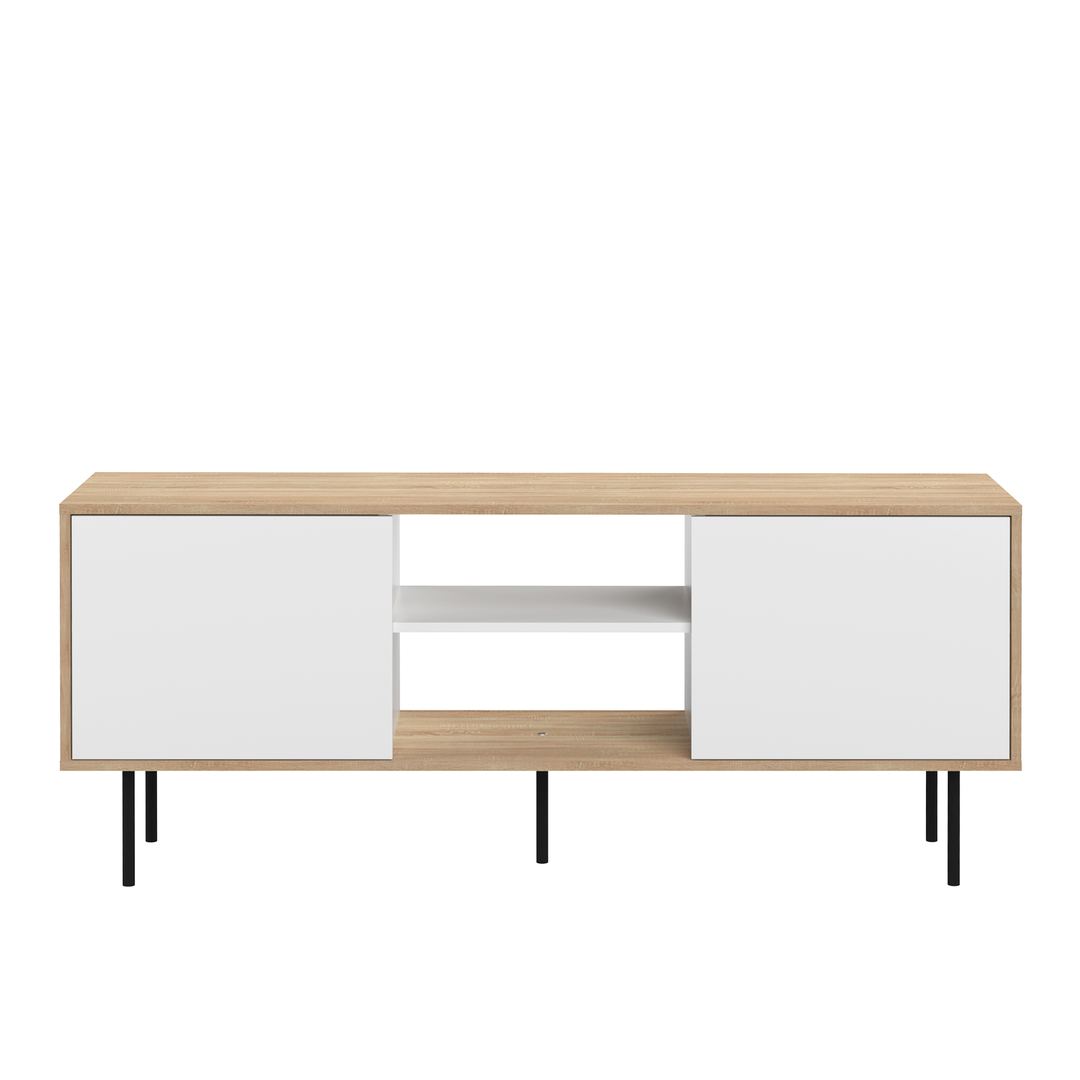 Meuble TV effet bois Chêne naturel
