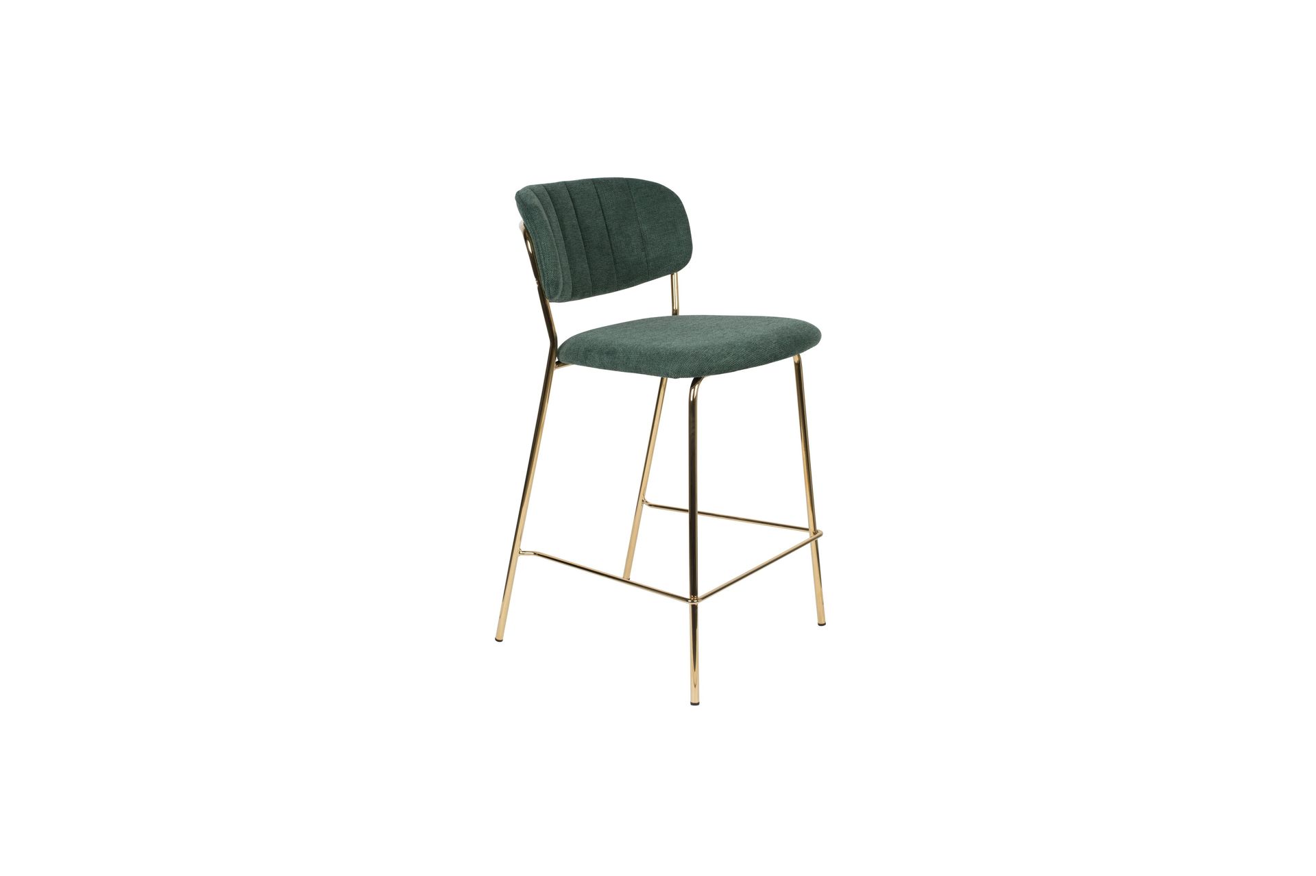 chaise de bar en tissu vert foncé